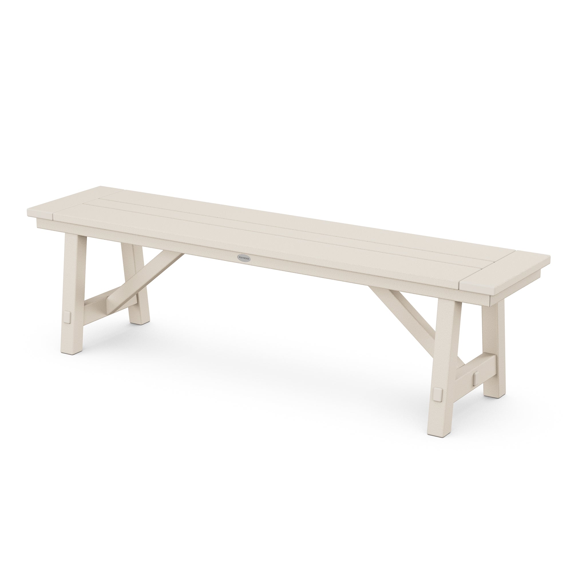 POLYWOOD Rustic Farmhouse 60" Backless Bench 7