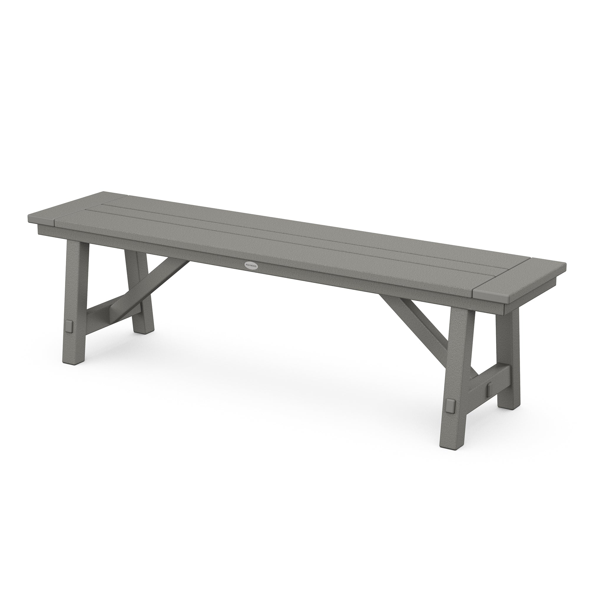 POLYWOOD Rustic Farmhouse 60" Backless Bench 2
