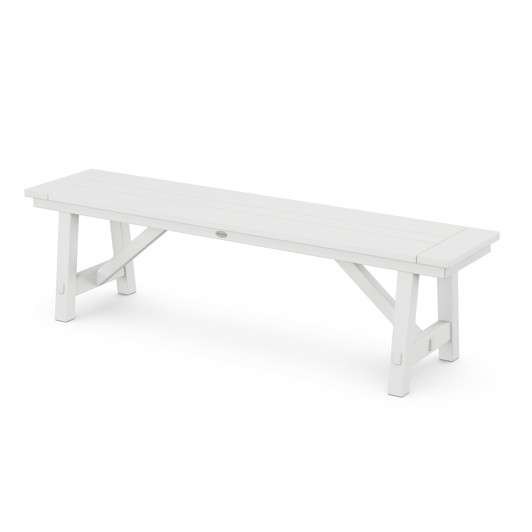 POLYWOOD Rustic Farmhouse 60" Backless Bench 6
