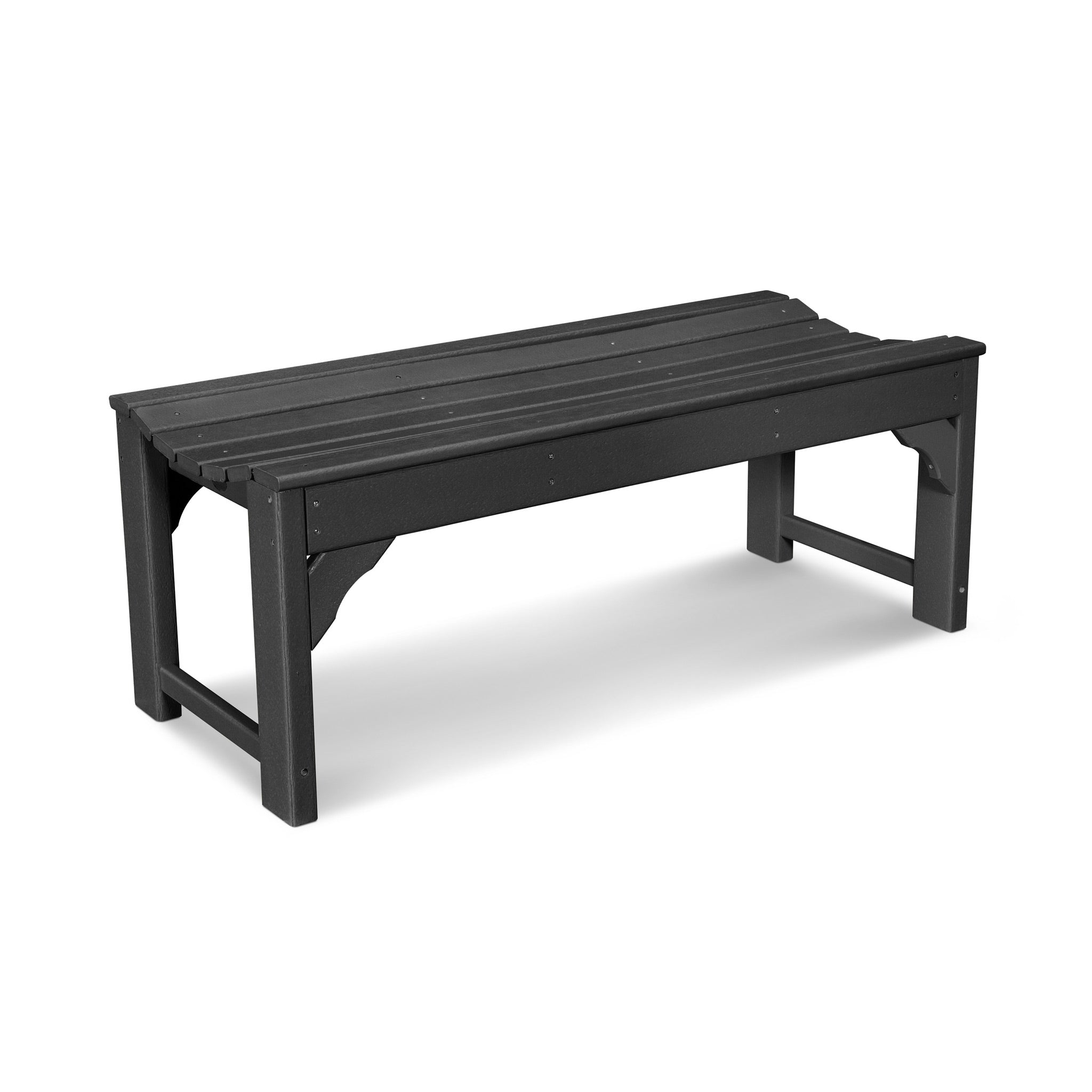 POLYWOOD Traditional Garden 48" Backless Bench 1