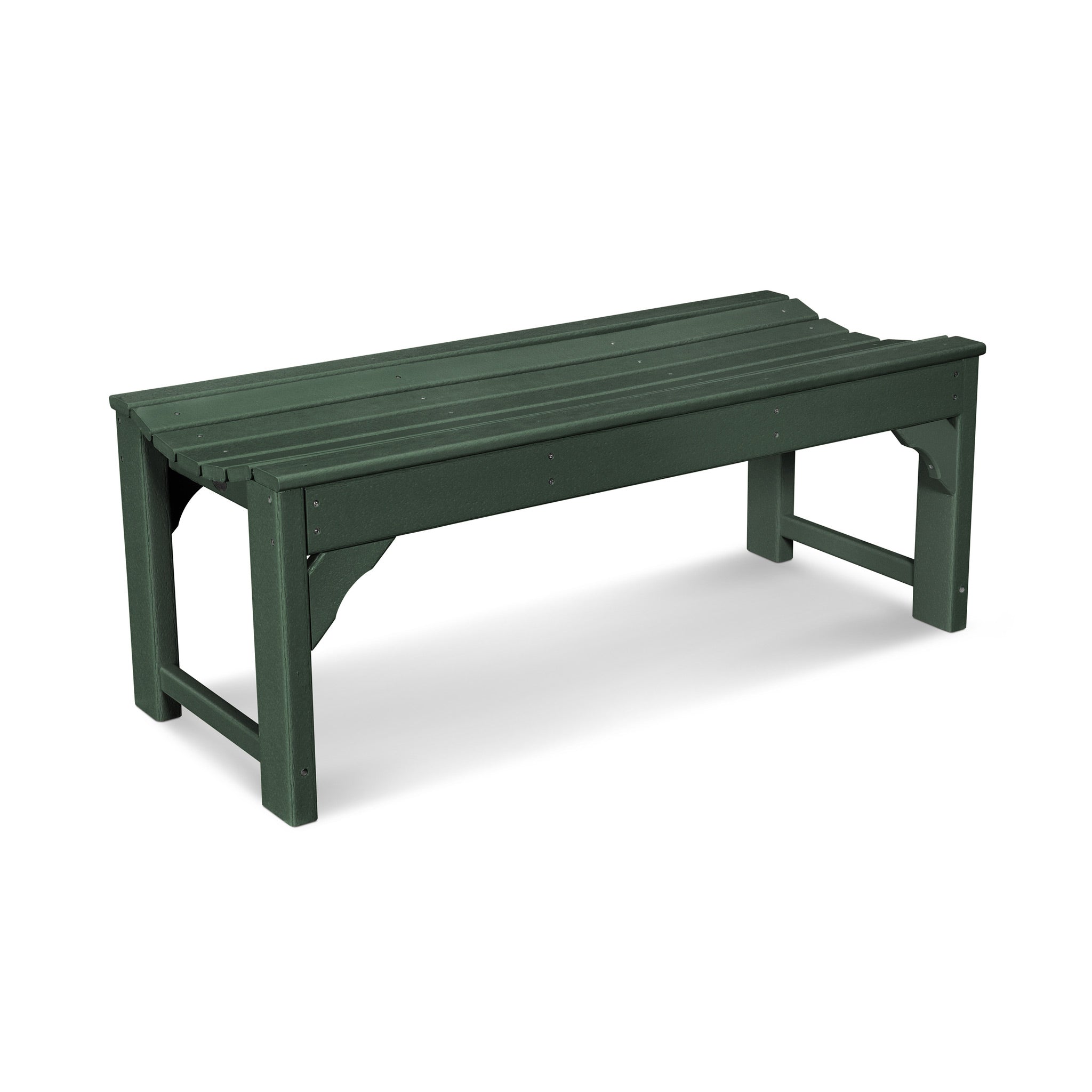 POLYWOOD Traditional Garden 48" Backless Bench 3