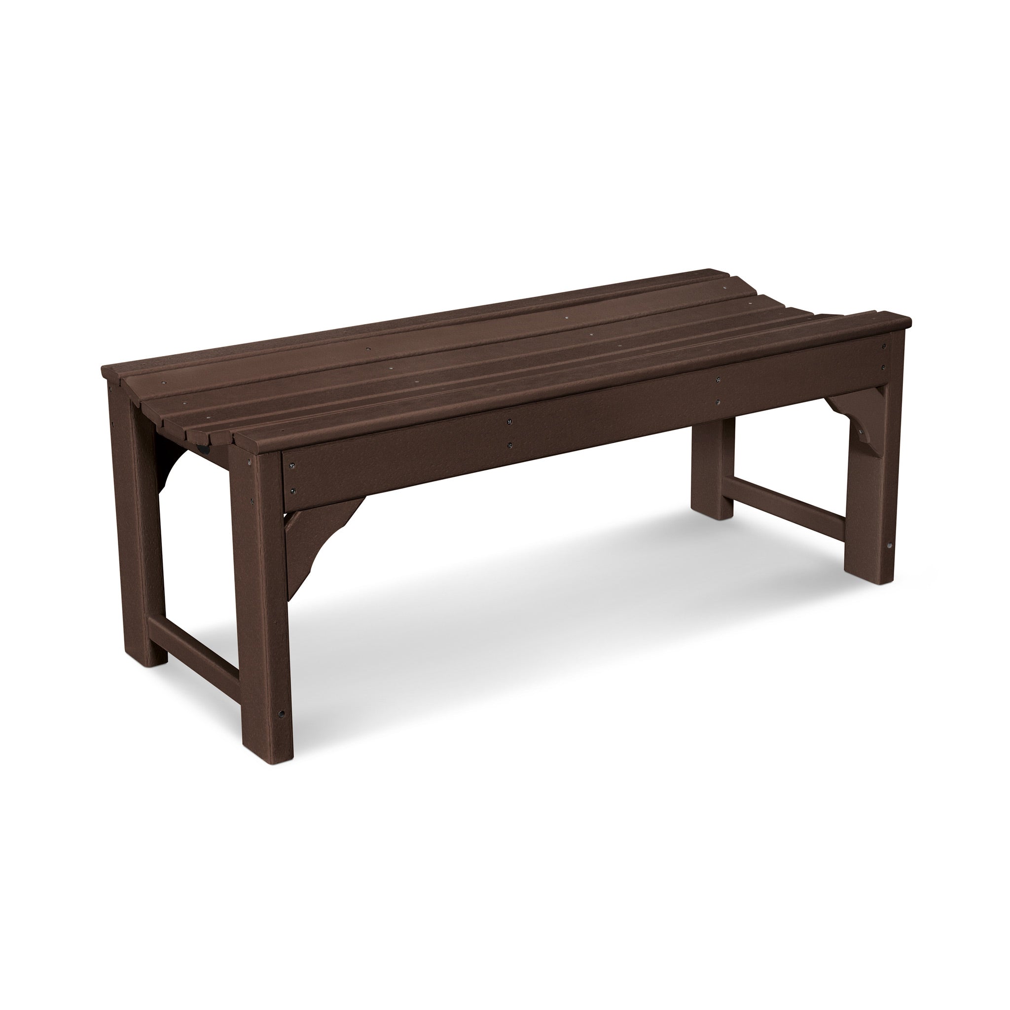 POLYWOOD Traditional Garden 48" Backless Bench 4
