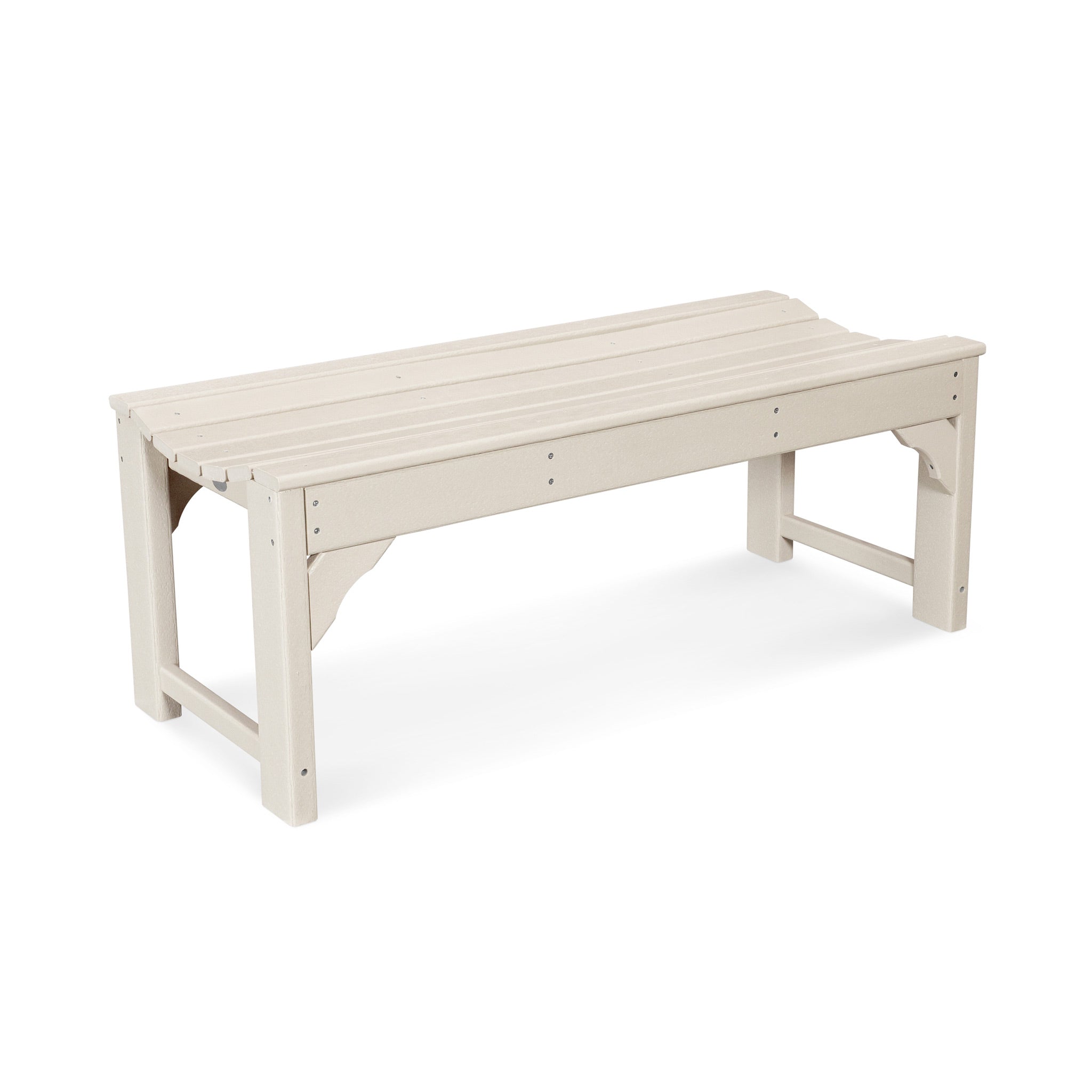 POLYWOOD Traditional Garden 48" Backless Bench 7