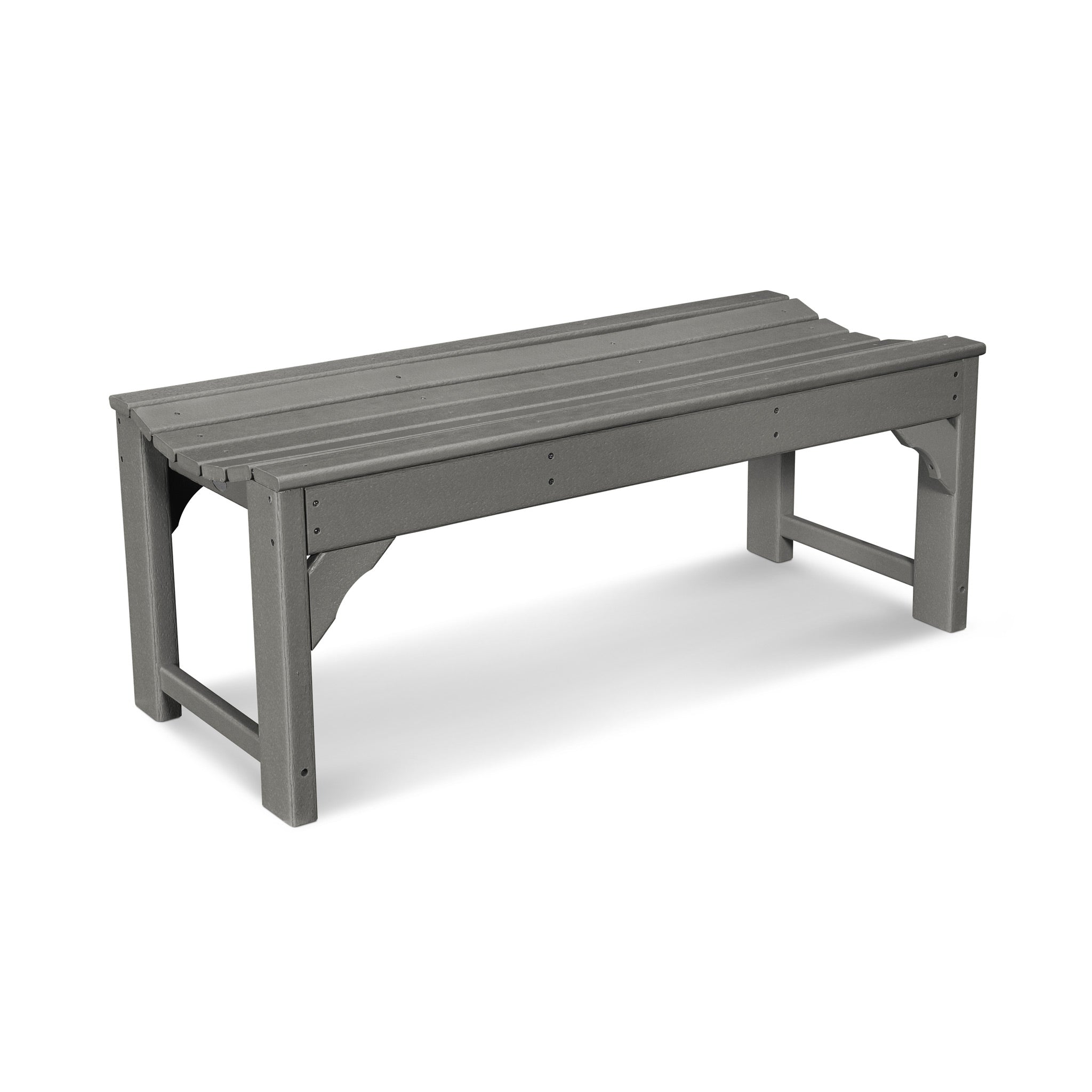 POLYWOOD Traditional Garden 48" Backless Bench 2
