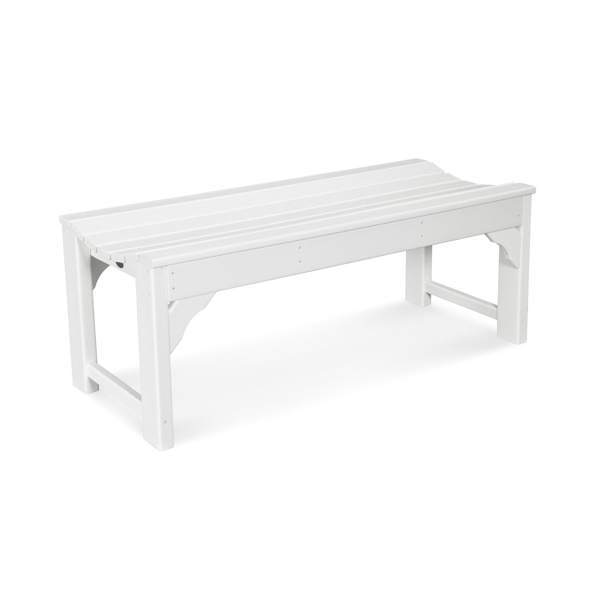 POLYWOOD Traditional Garden 48" Backless Bench 6