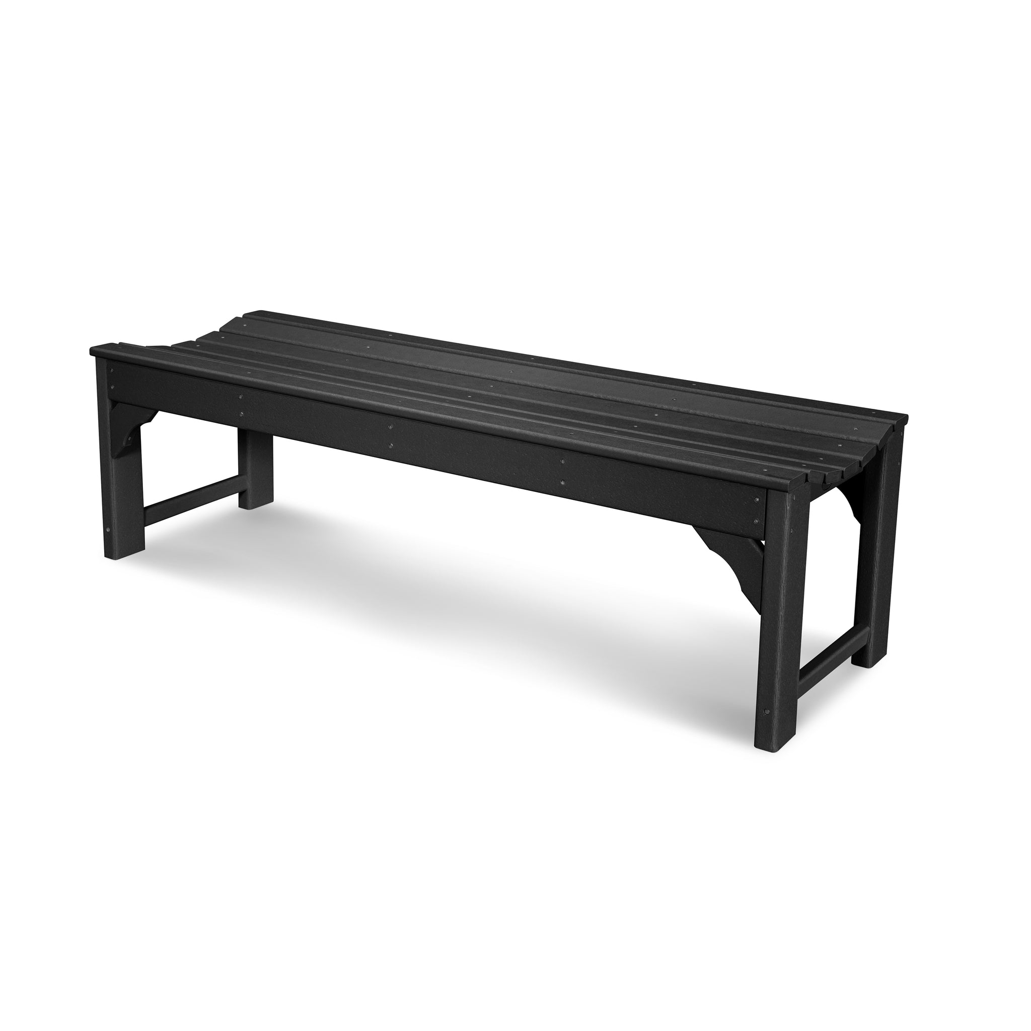 POLYWOOD Traditional Garden 60" Backless Bench 1