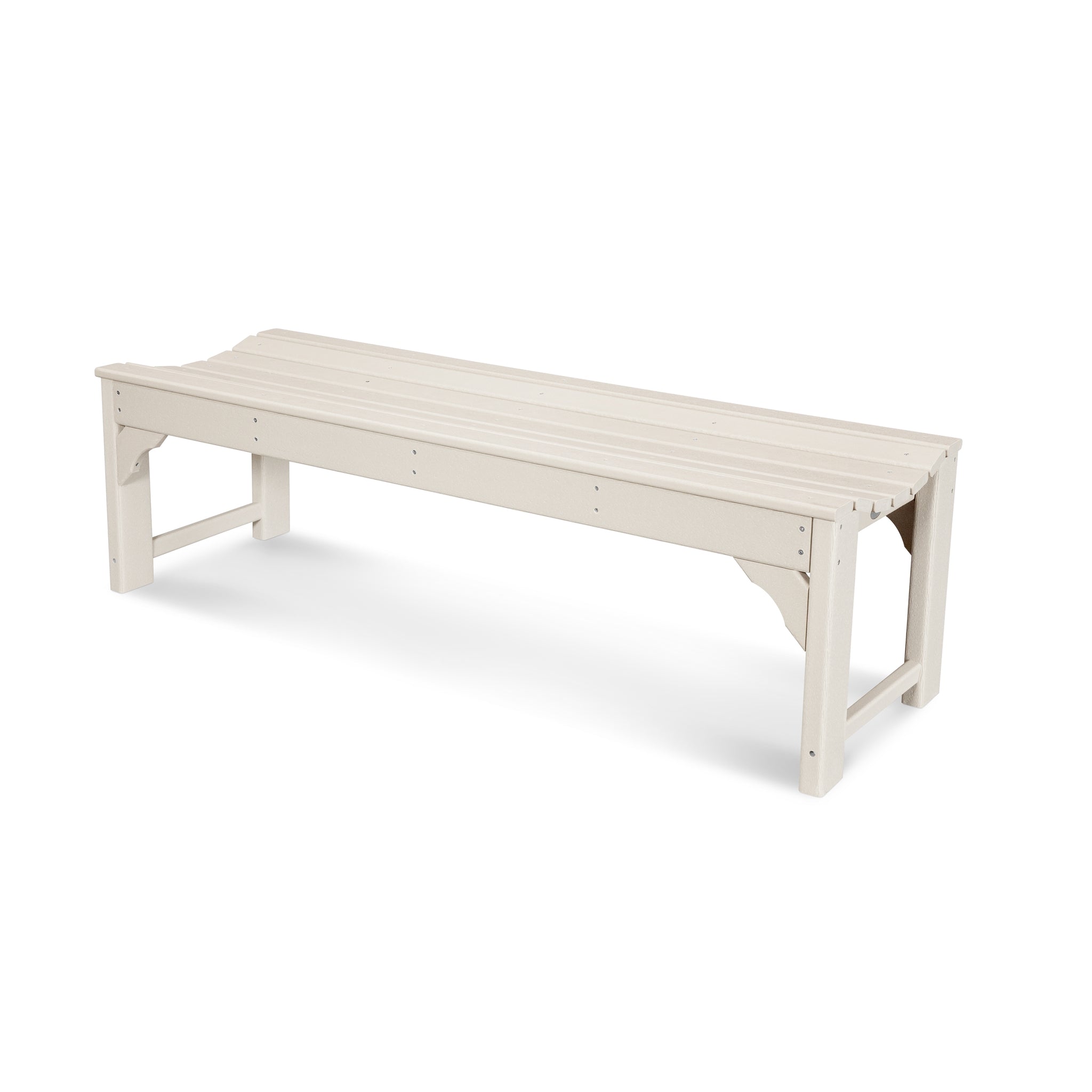 POLYWOOD Traditional Garden 60" Backless Bench 7