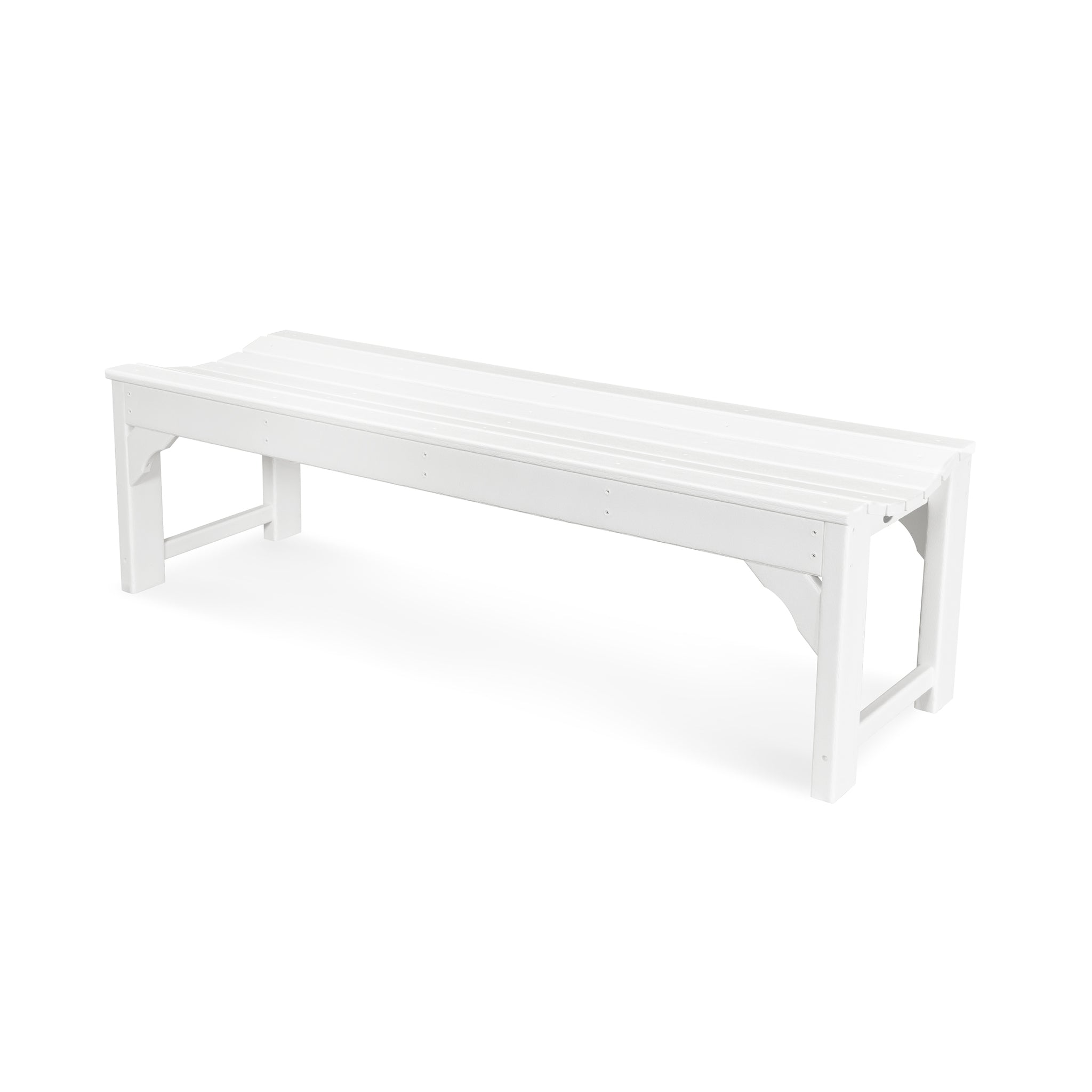 POLYWOOD Traditional Garden 60" Backless Bench 6