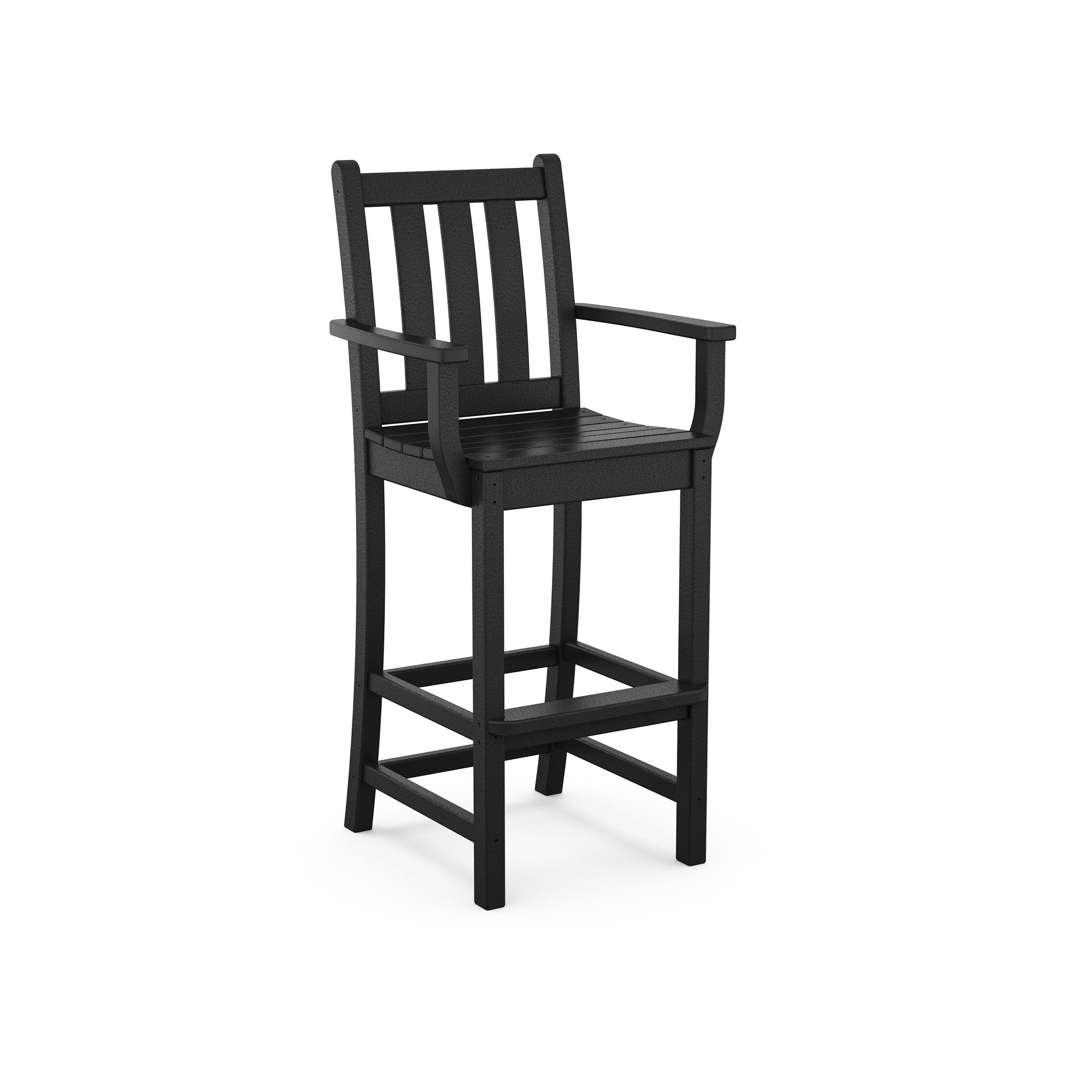 POLYWOOD Traditional Garden Bar Arm Chair 1