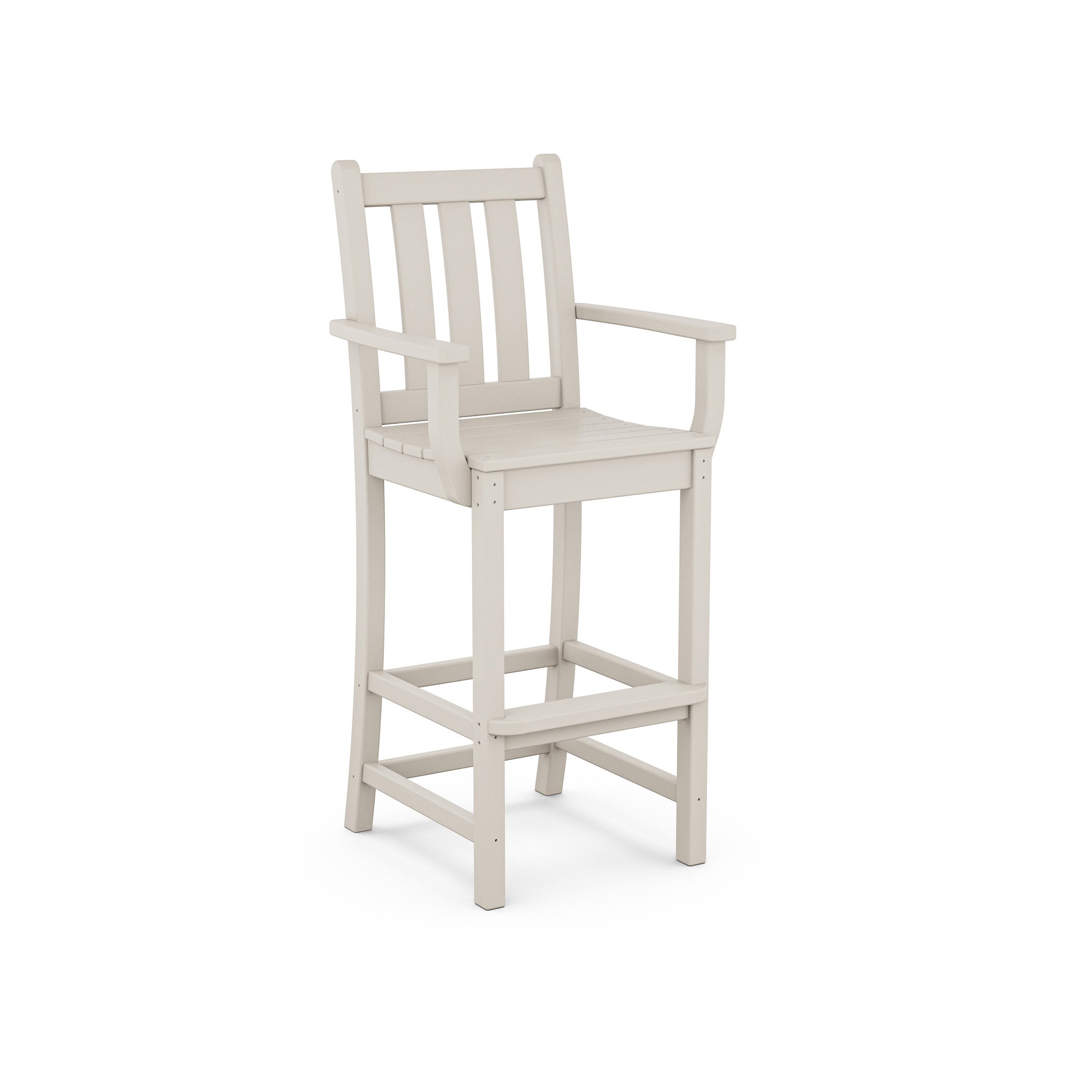 POLYWOOD Traditional Garden Bar Arm Chair 7