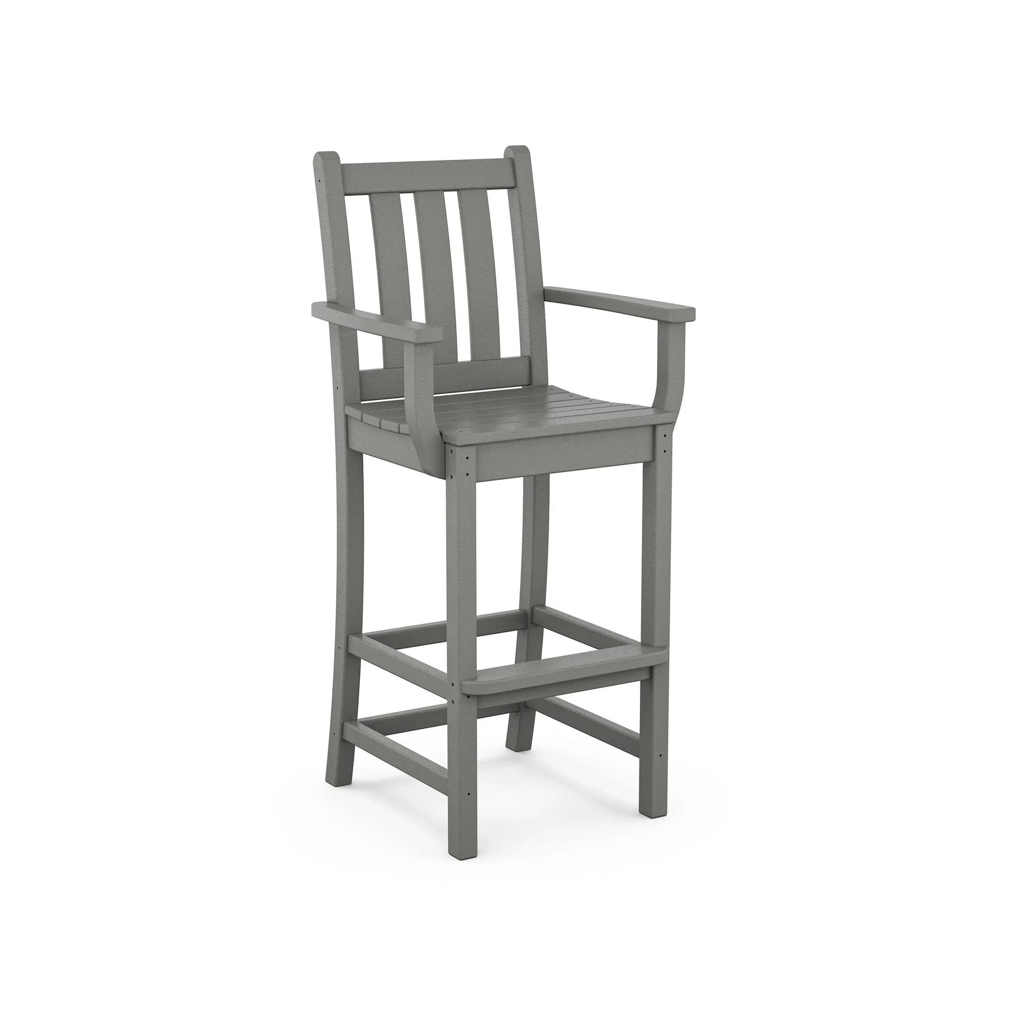 POLYWOOD Traditional Garden Bar Arm Chair 2