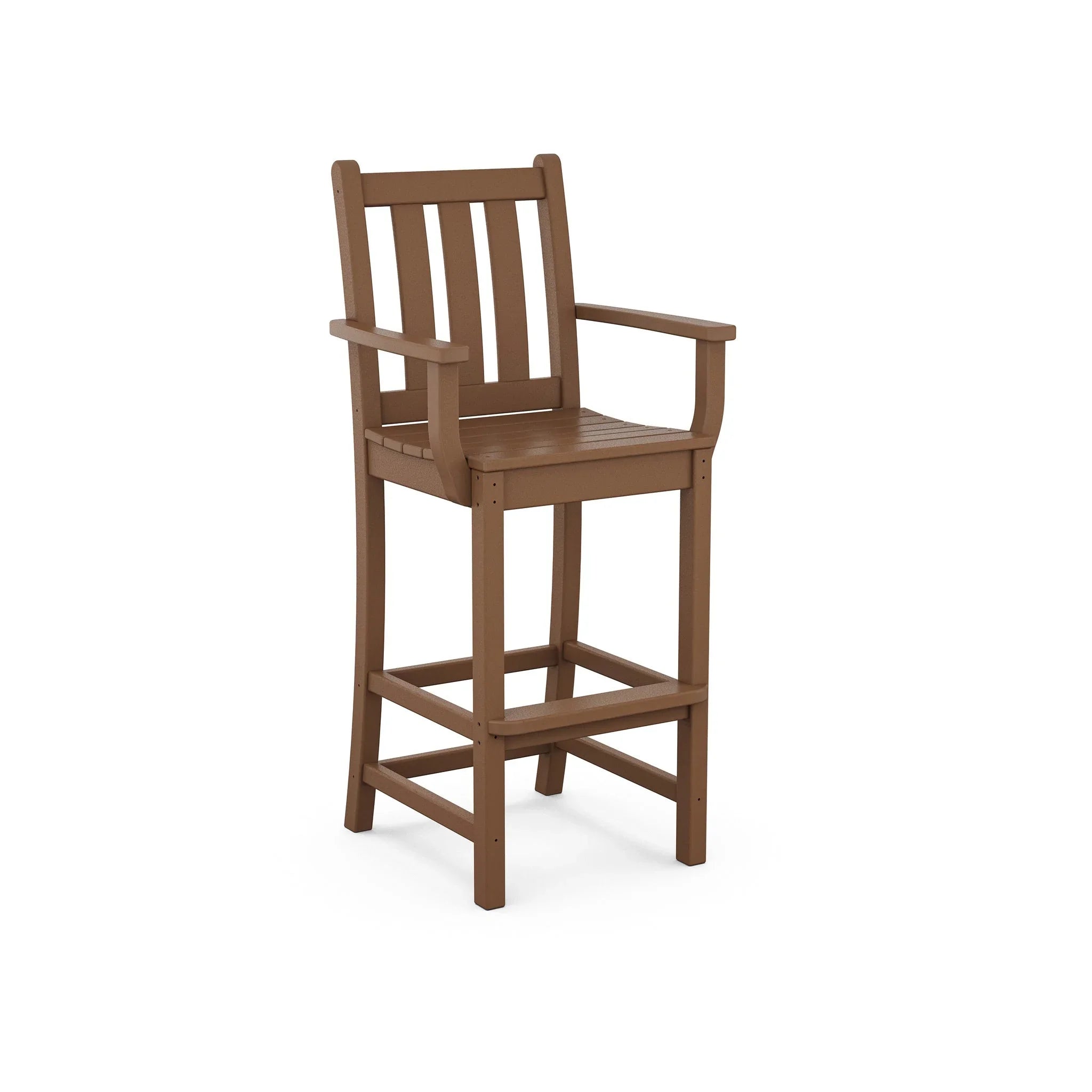 POLYWOOD Traditional Garden Bar Arm Chair 5