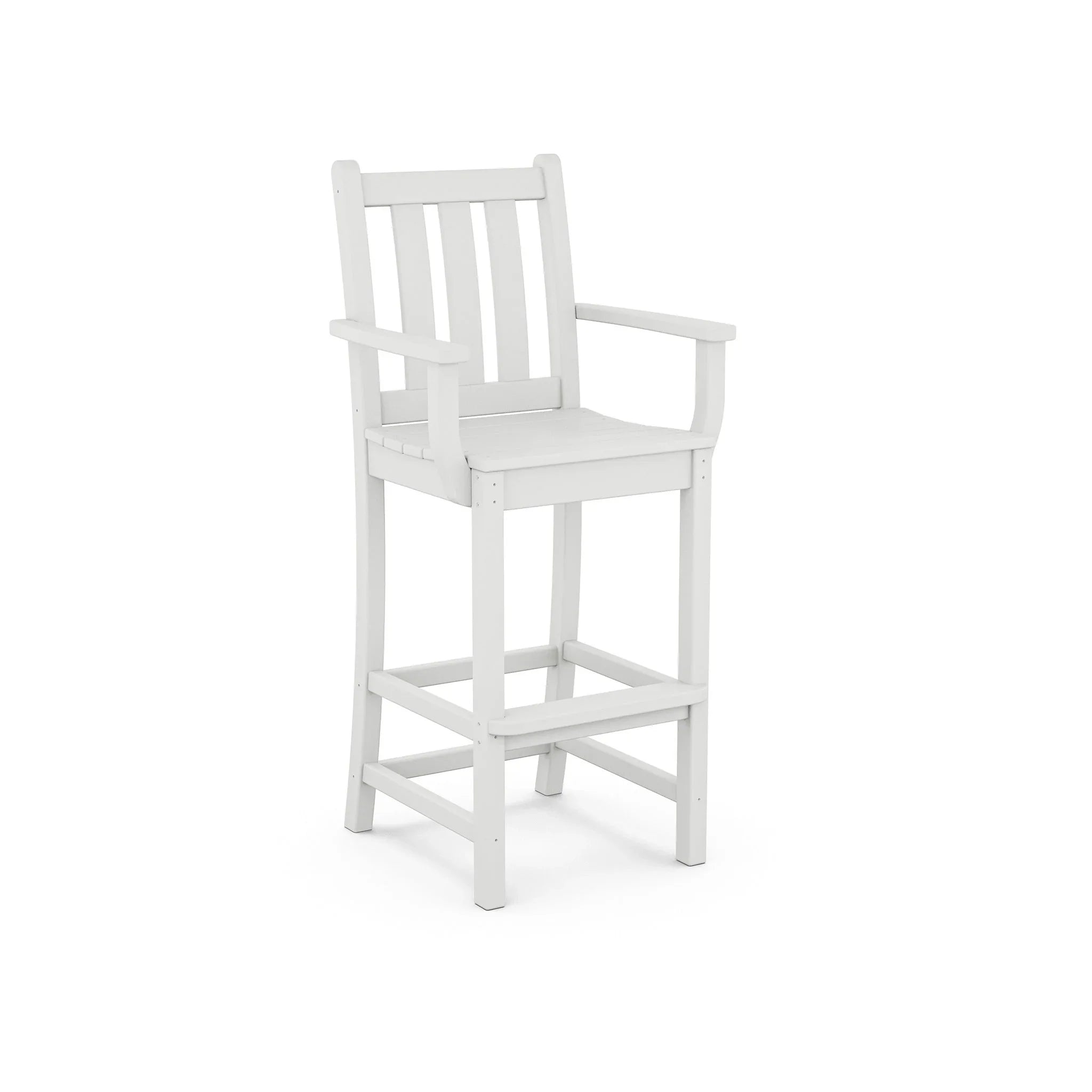POLYWOOD Traditional Garden Bar Arm Chair 6