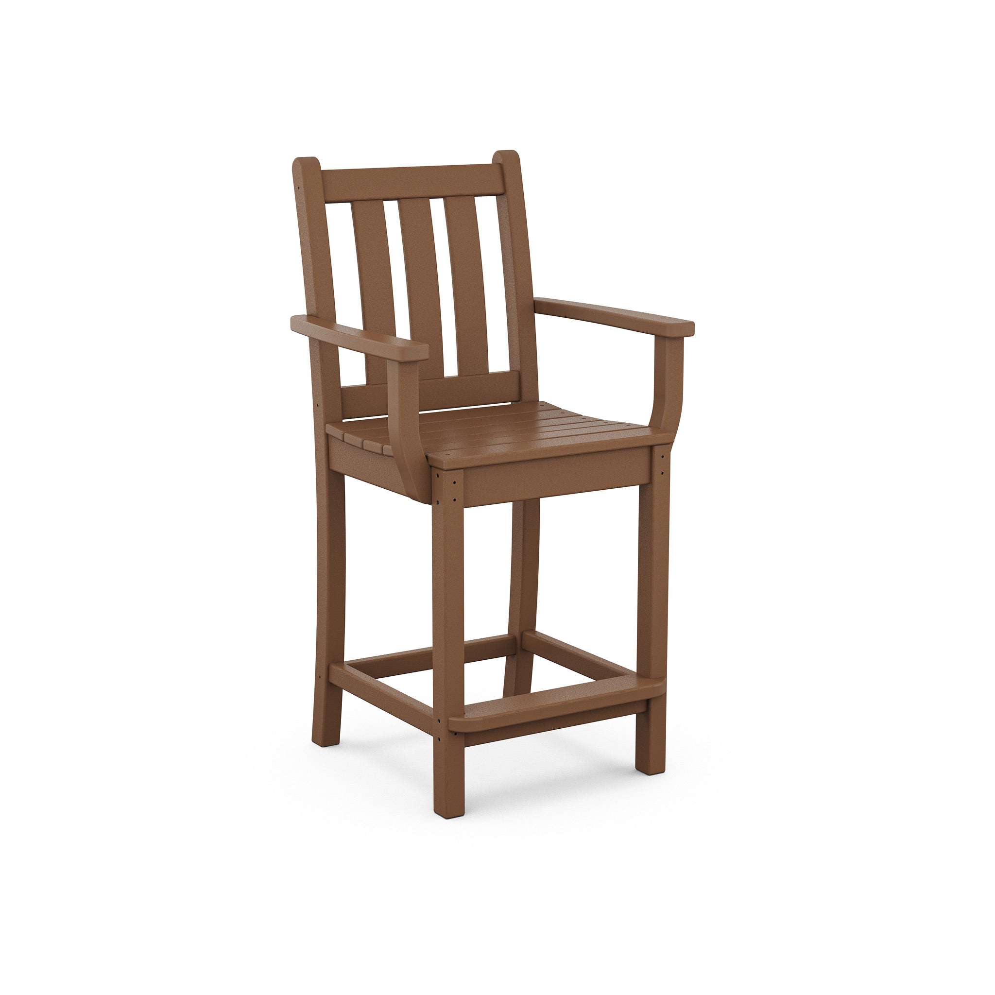 POLYWOOD Traditional Garden Counter Arm Chair 5