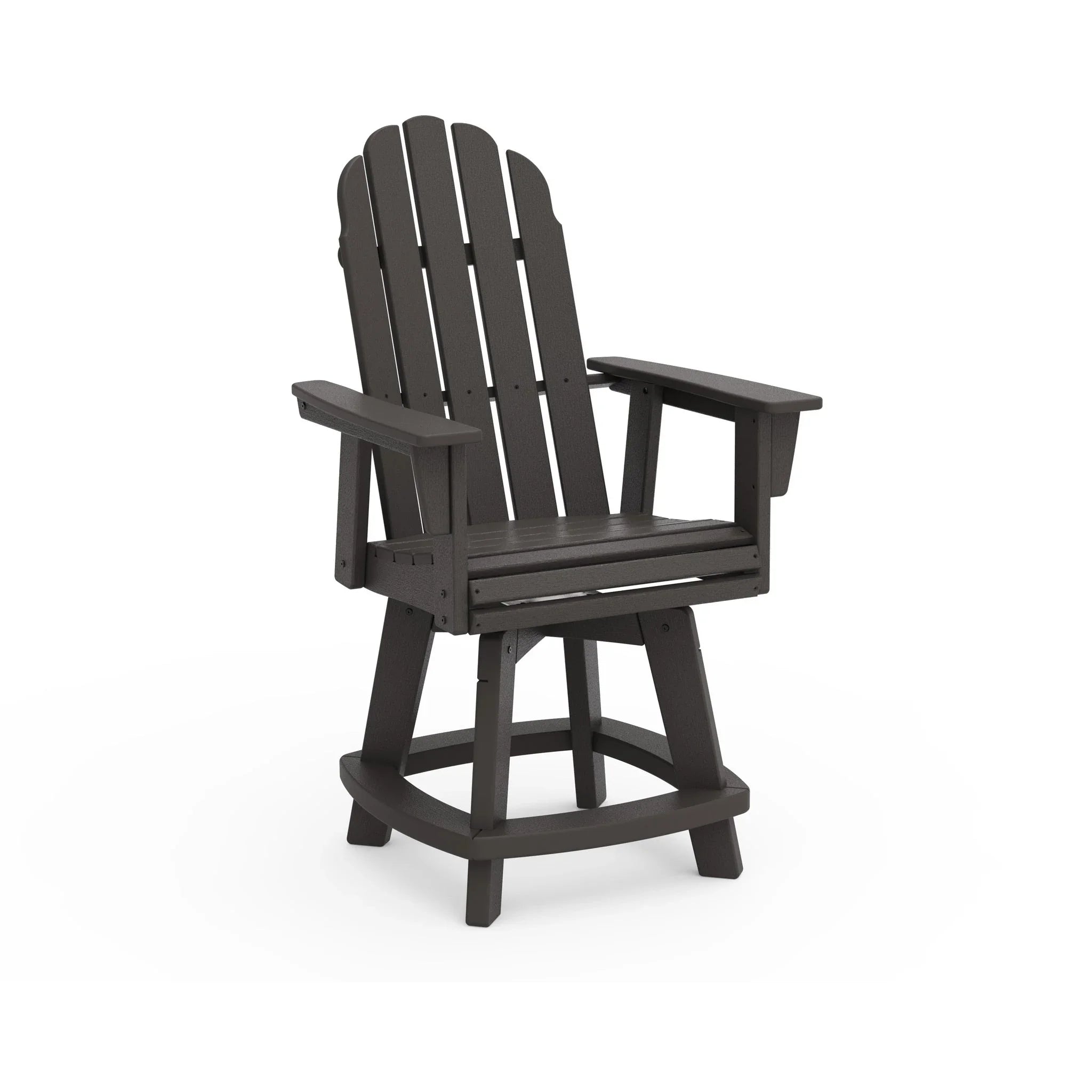 POLYWOOD Vineyard Adirondack Swivel Counter Chair 8