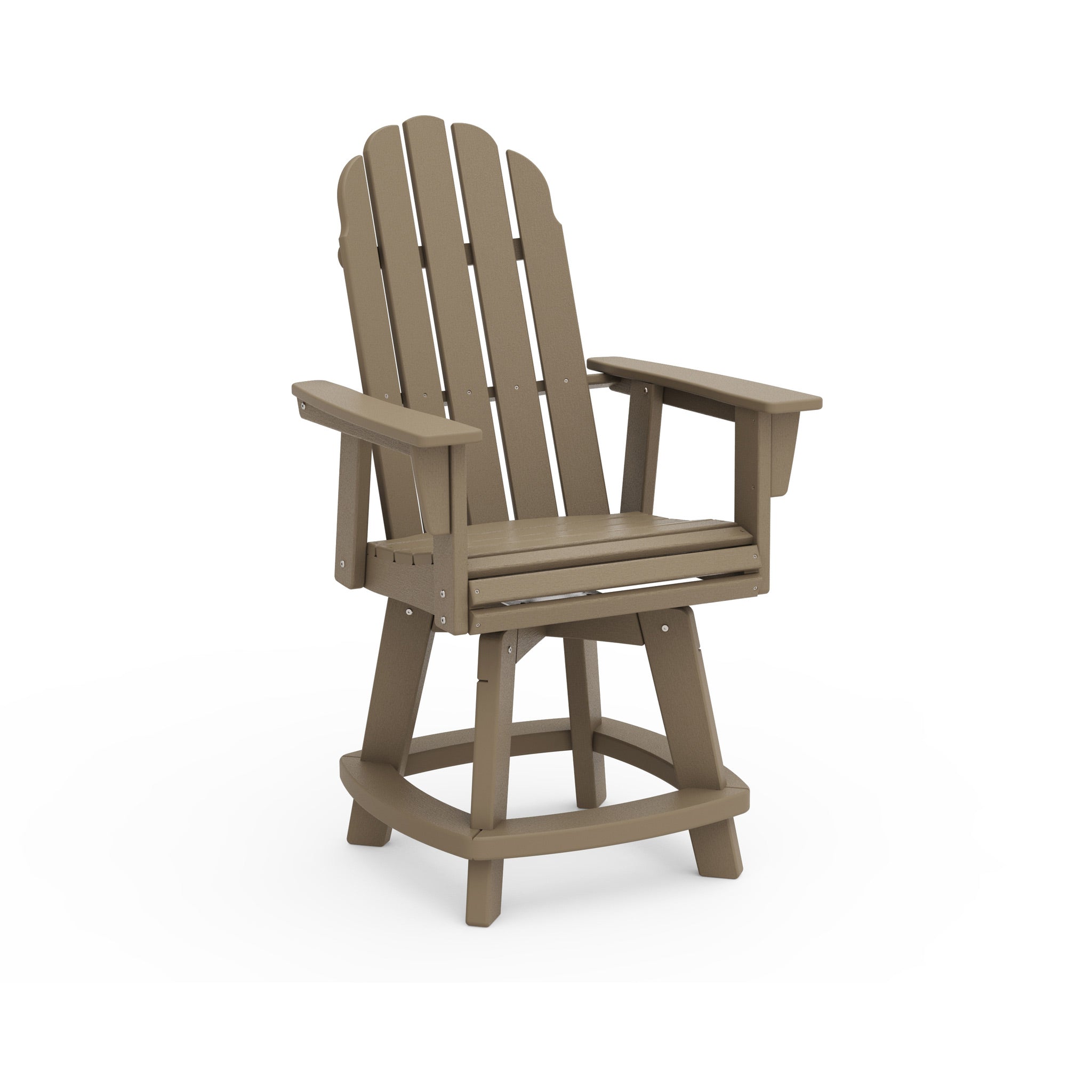 POLYWOOD Vineyard Adirondack Swivel Counter Chair 9