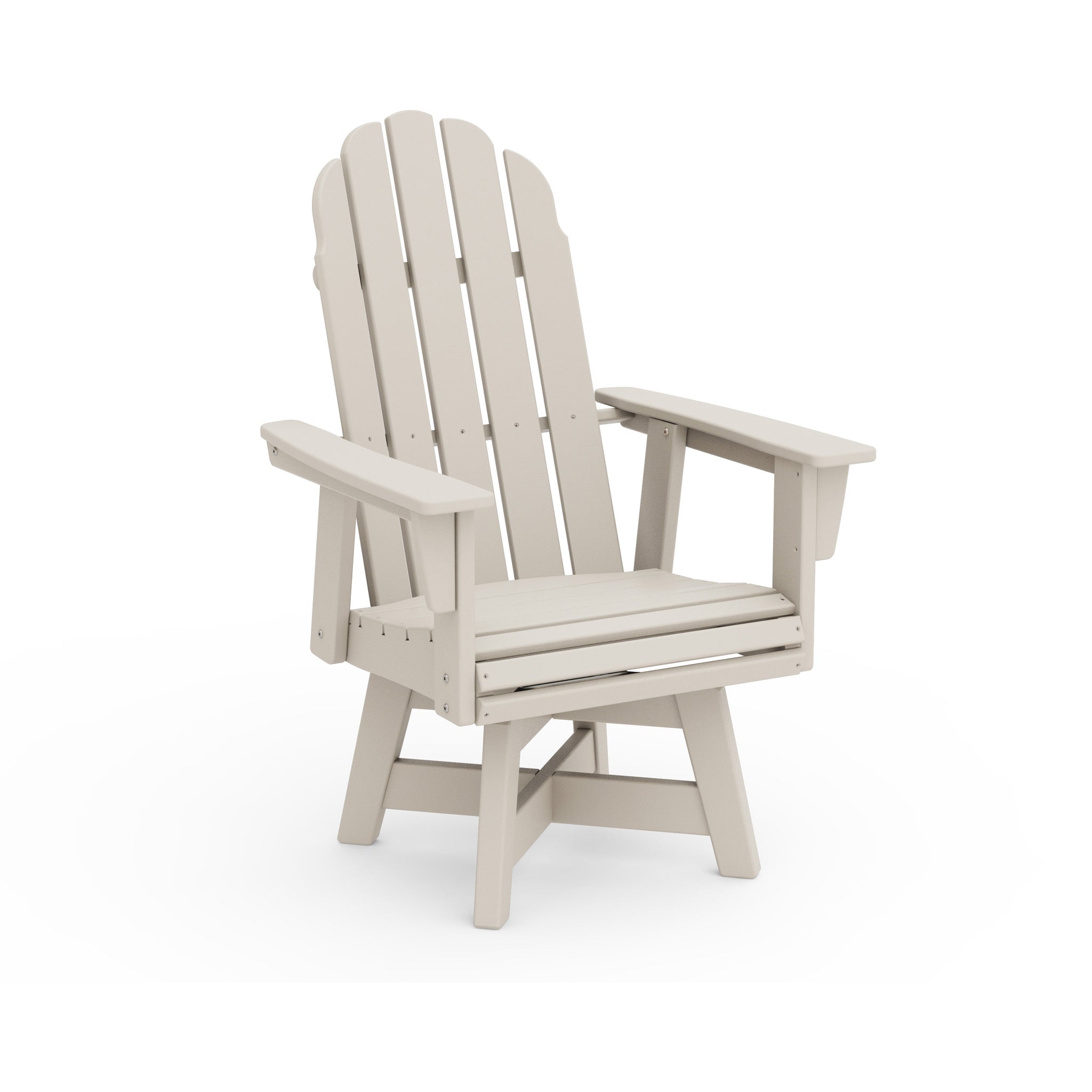 POLYWOOD Vineyard Adirondack Swivel Dining Chair 7