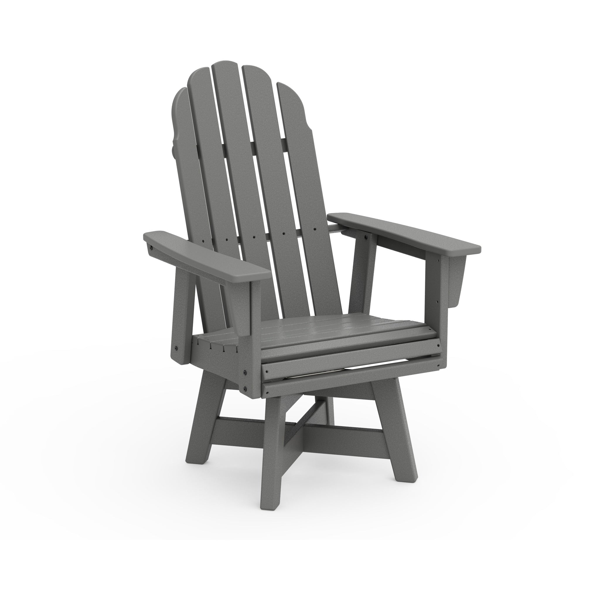 POLYWOOD Vineyard Adirondack Swivel Dining Chair 2