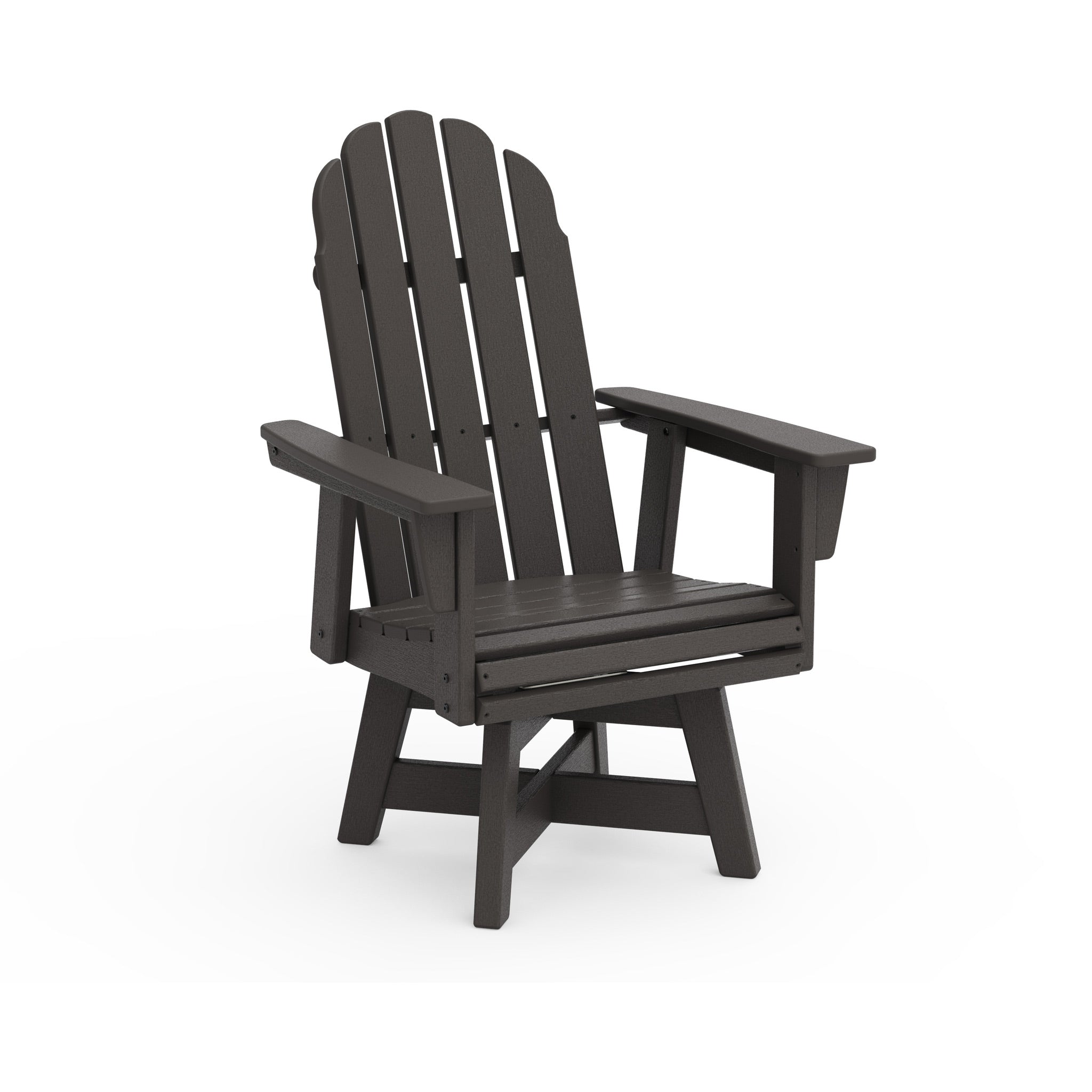 POLYWOOD Vineyard Adirondack Swivel Dining Chair 8