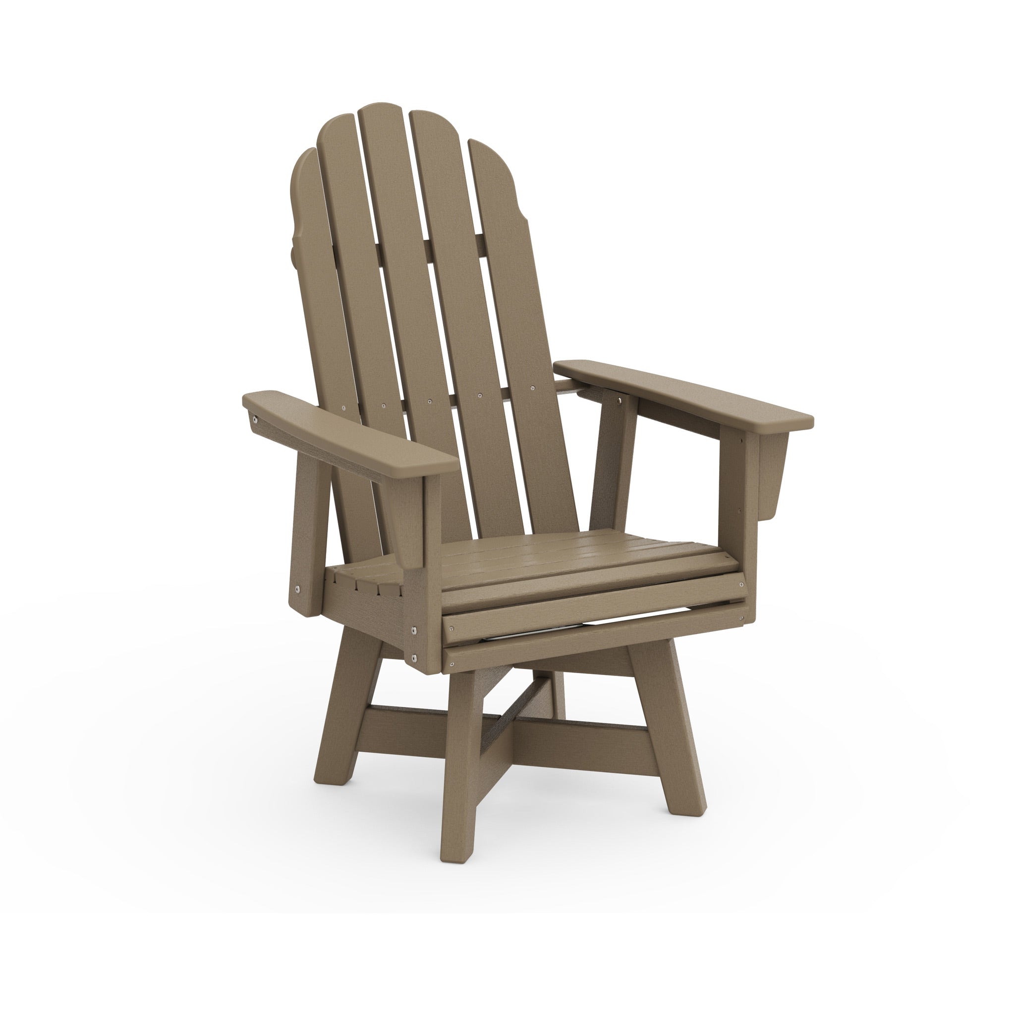 POLYWOOD Vineyard Adirondack Swivel Dining Chair 9