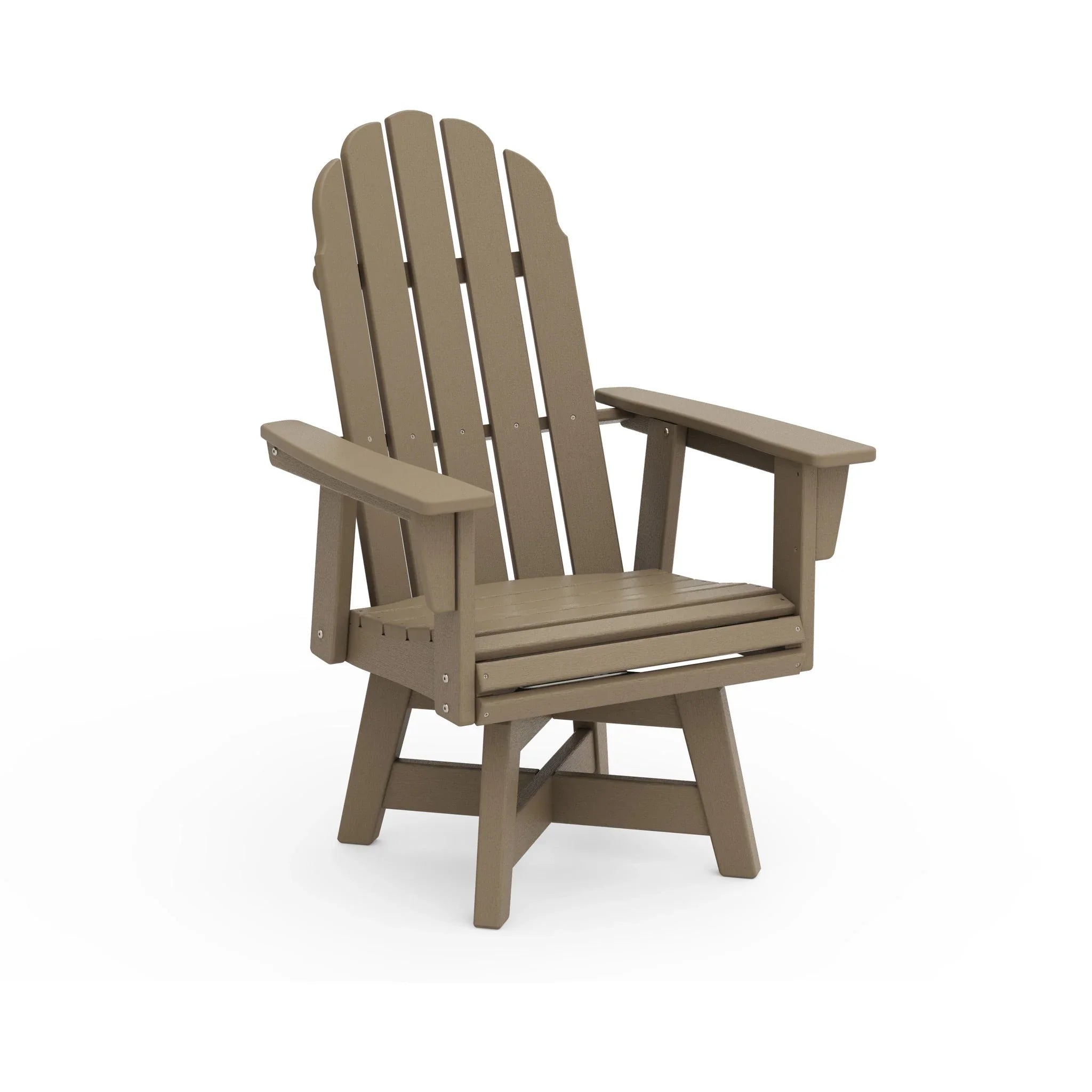 POLYWOOD Vineyard Adirondack Swivel Dining Chair 9