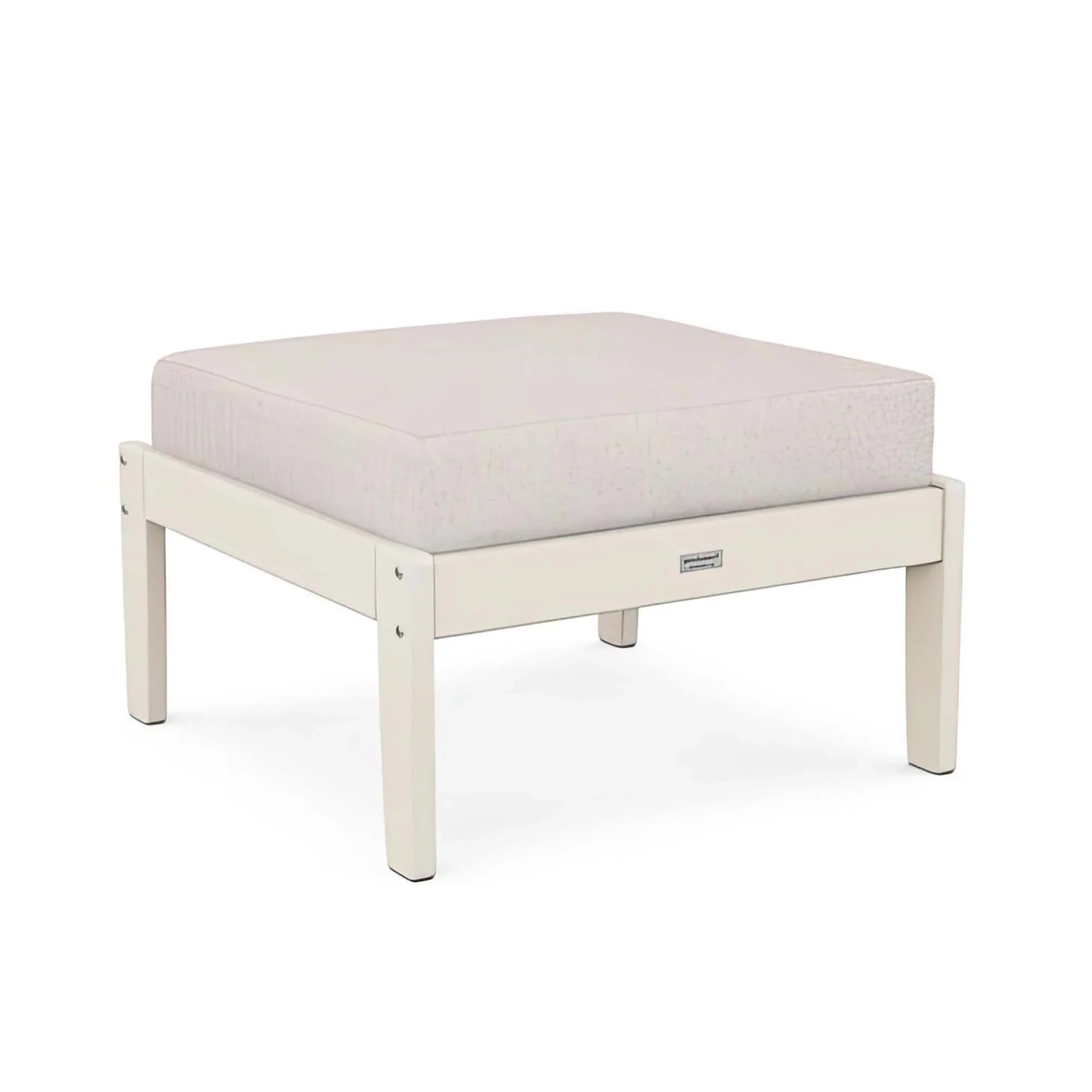 POLYWOOD Country Living Cottage Deep Seating Ottoman - Sand
