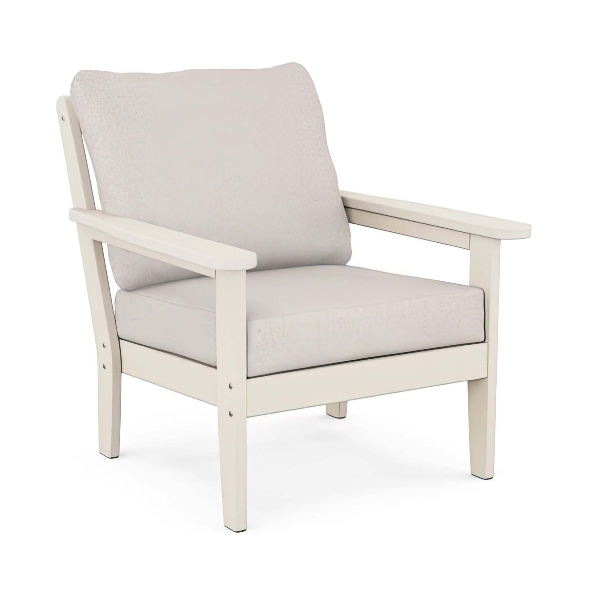POLYWOOD Country Living Cottage Deep Seating Club Chair - Sand