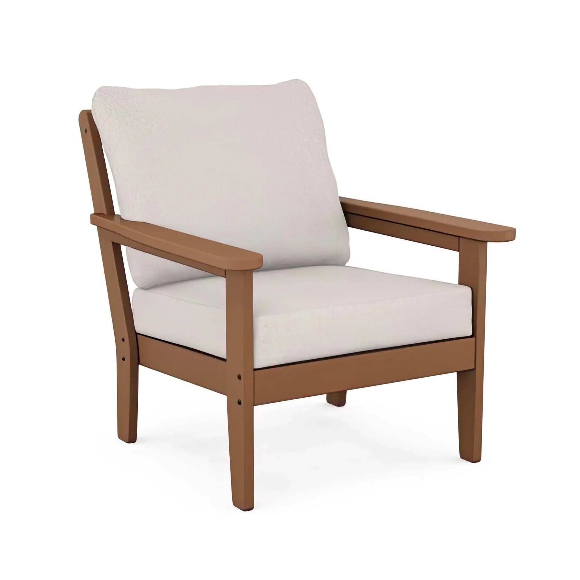 POLYWOOD Country Living Cottage Deep Seating Club Chair - Teak