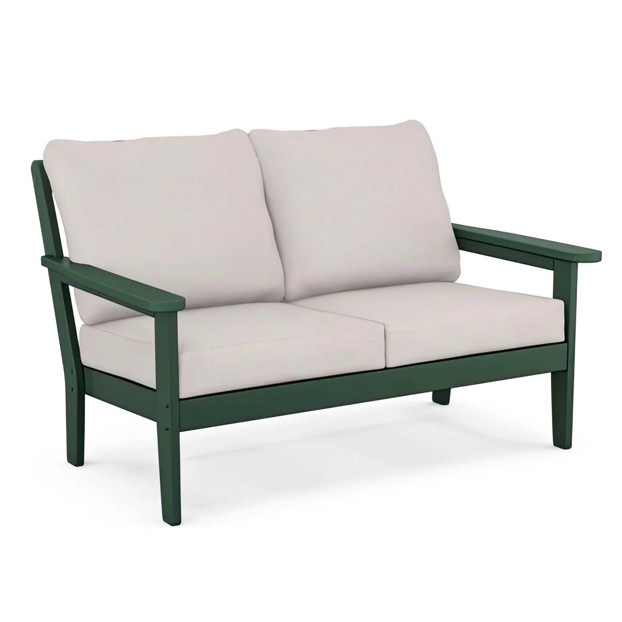 POLYWOOD Country Living Cottage Deep Seating Loveseat - Green