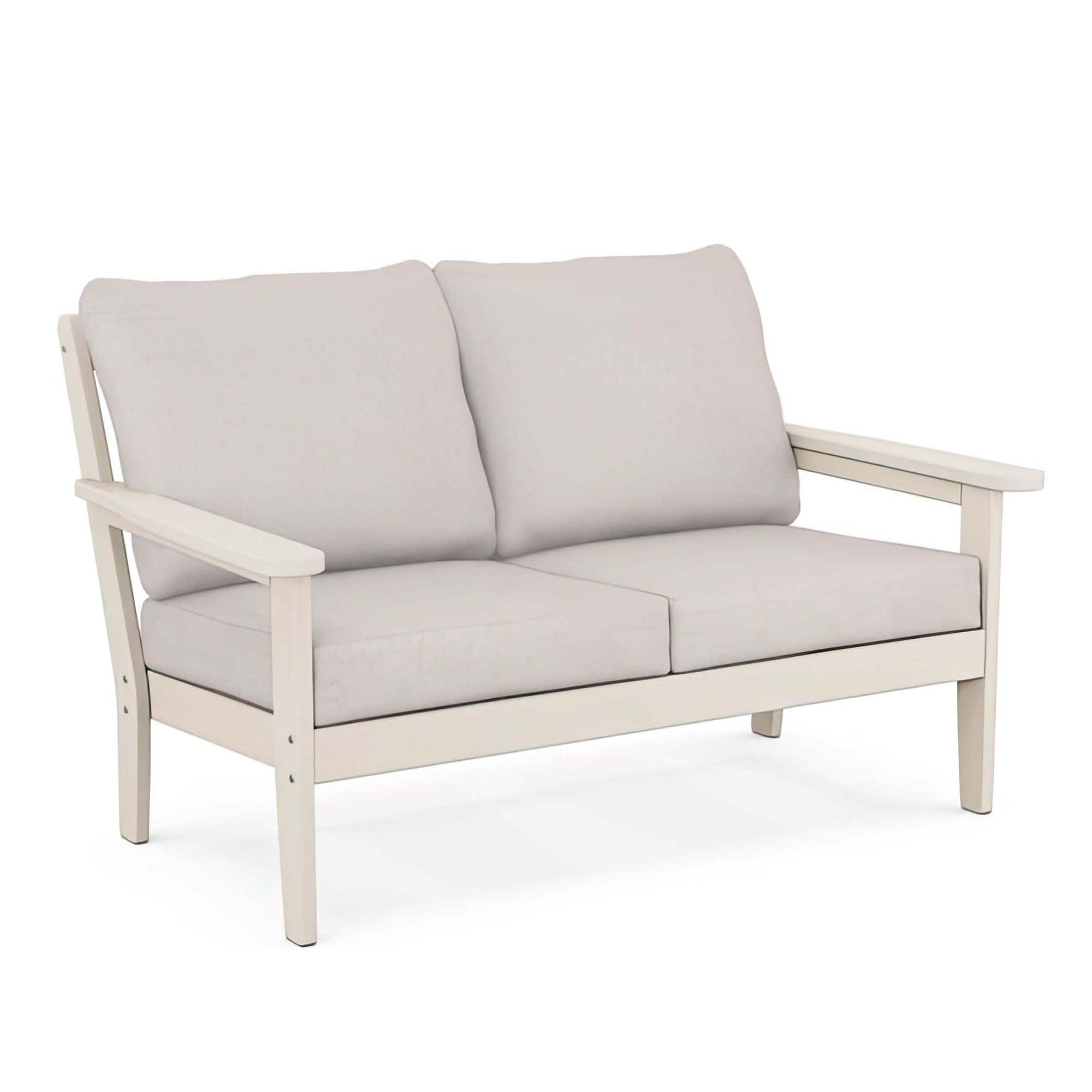 POLYWOOD Country Living Cottage Deep Seating Loveseat - Sand
