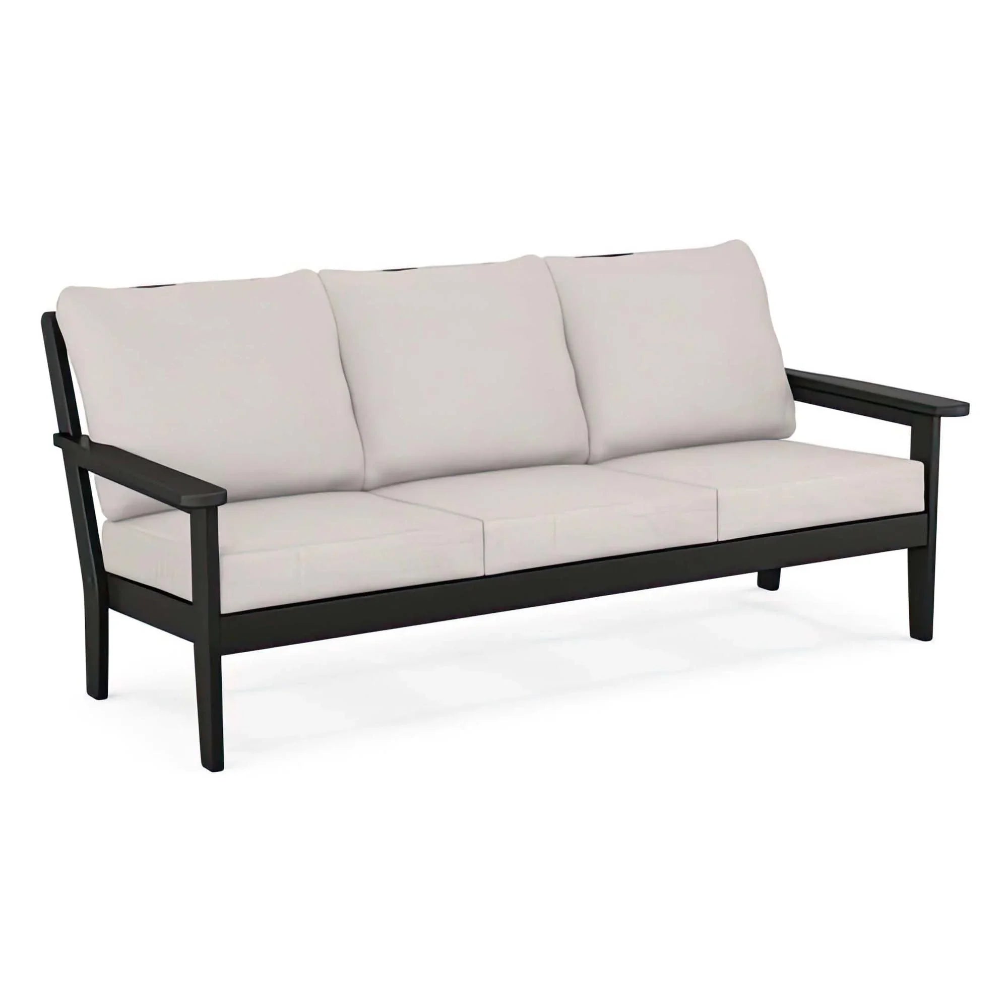 POLYWOOD Country Living Cottage Deep Seating Sofa - Black