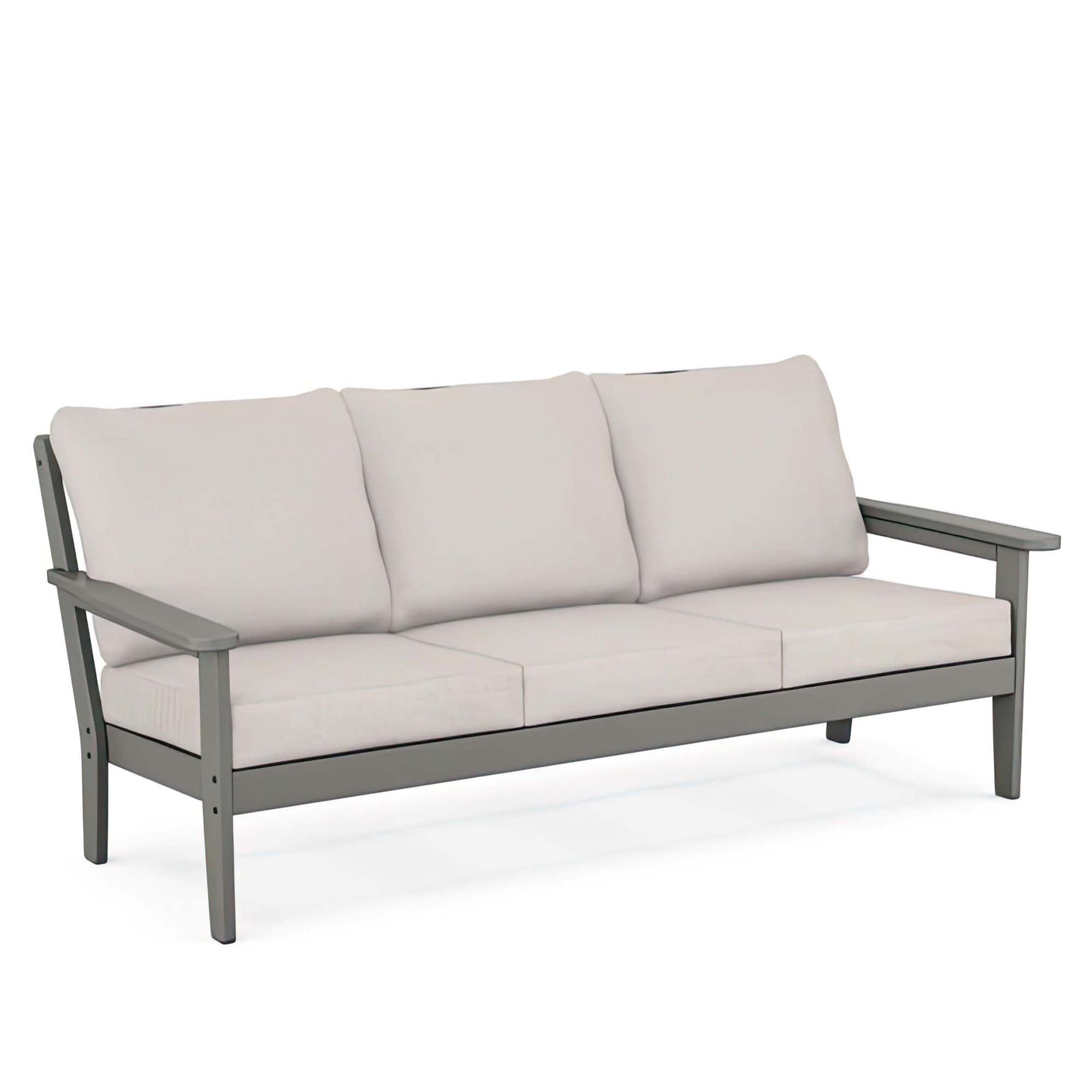 POLYWOOD Country Living Cottage Deep Seating Sofa - Slate Grey