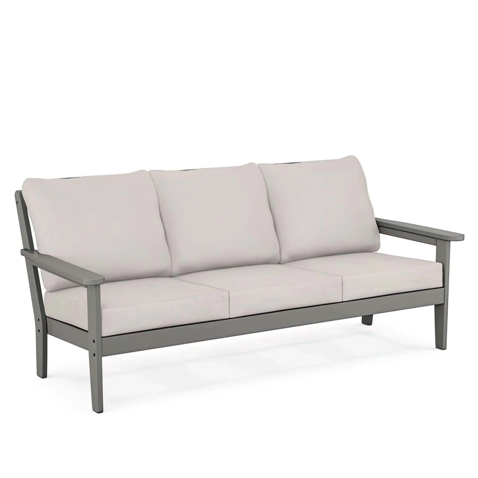 POLYWOOD Country Living Cottage Deep Seating Sofa - Slate Grey