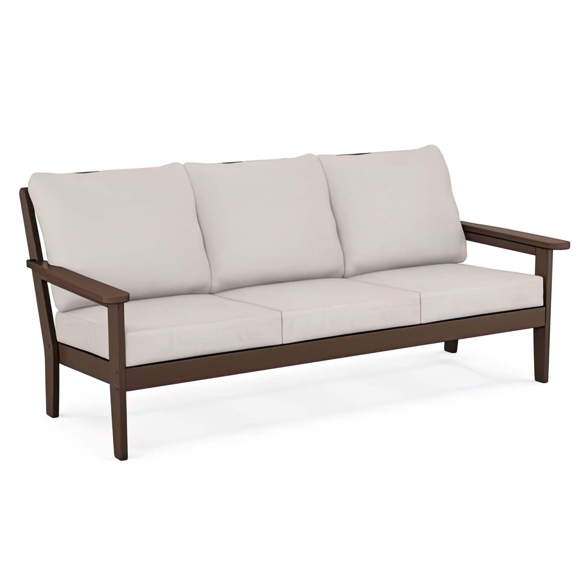 POLYWOOD Country Living Cottage Deep Seating Sofa - Mahogany