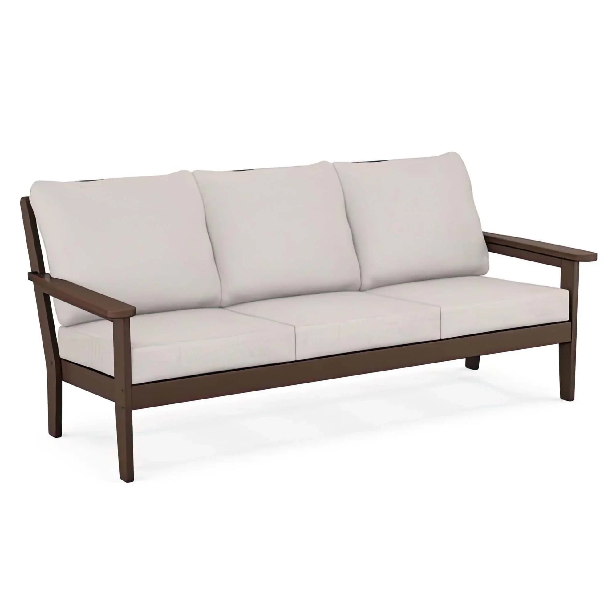 POLYWOOD Country Living Cottage Deep Seating Sofa - Mahogany