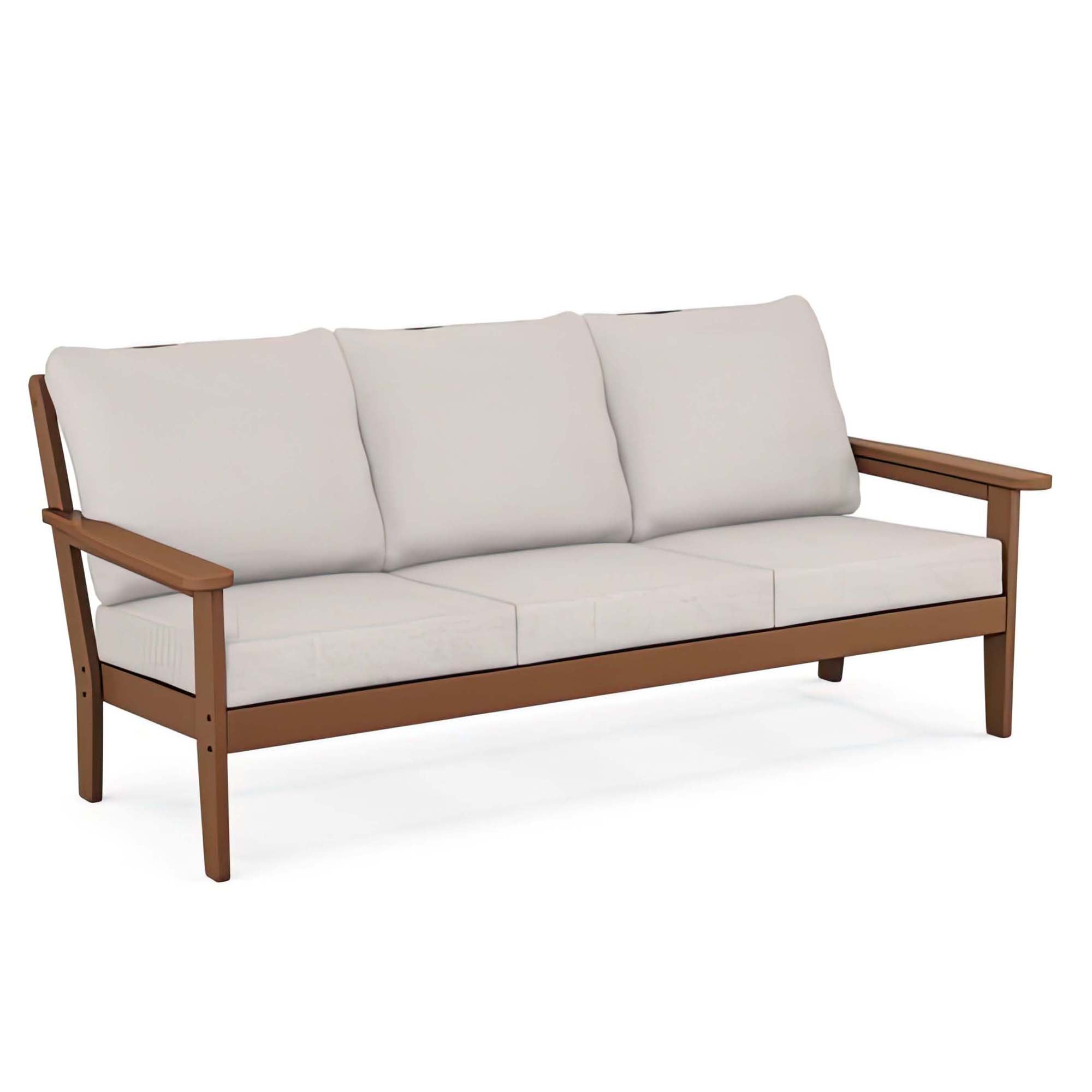 POLYWOOD Country Living Cottage Deep Seating Sofa - Teak
