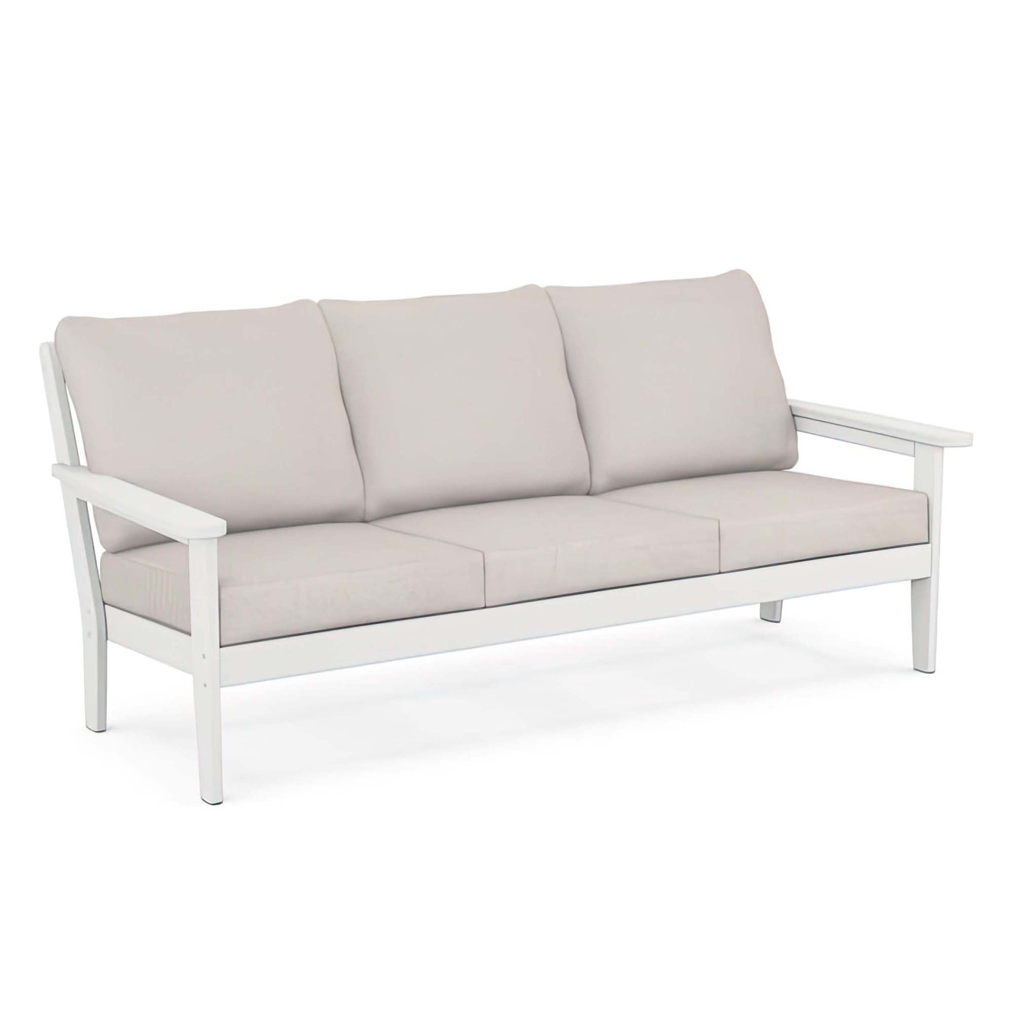POLYWOOD Country Living Cottage Deep Seating Sofa - White