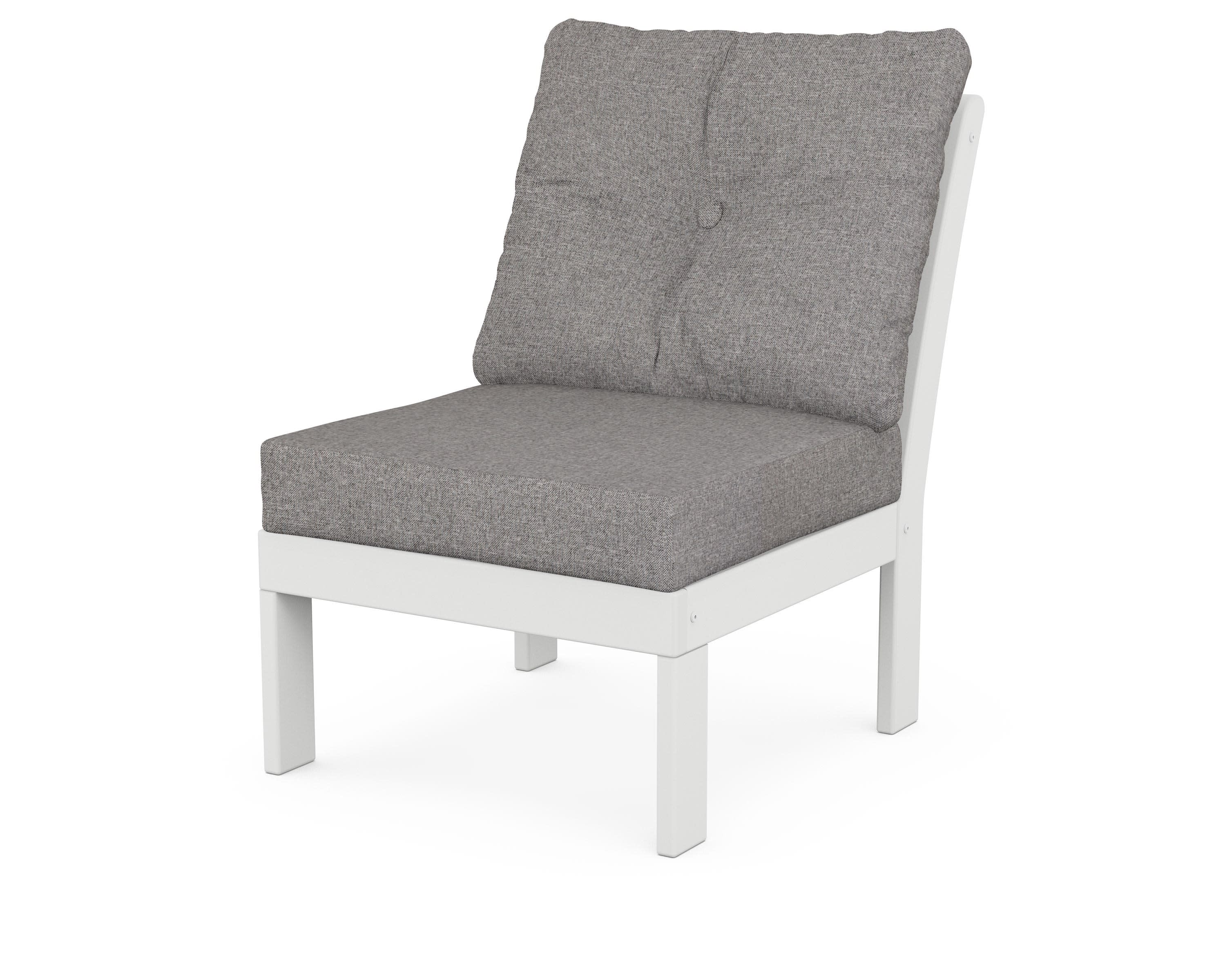 Vineyard Modular Armless Chair with Cushion