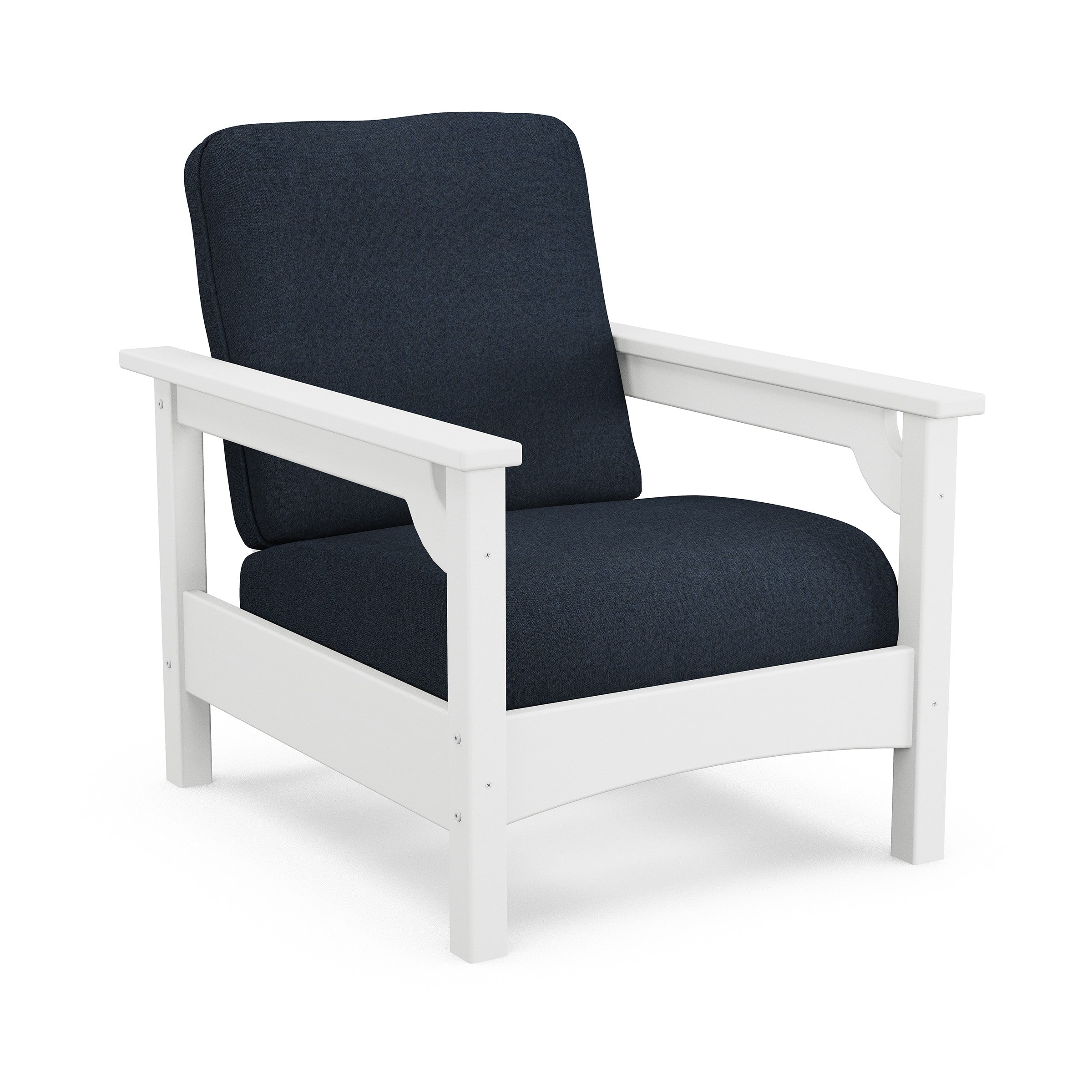 POLYWOOD Club Deep Seating Club Chair - White
