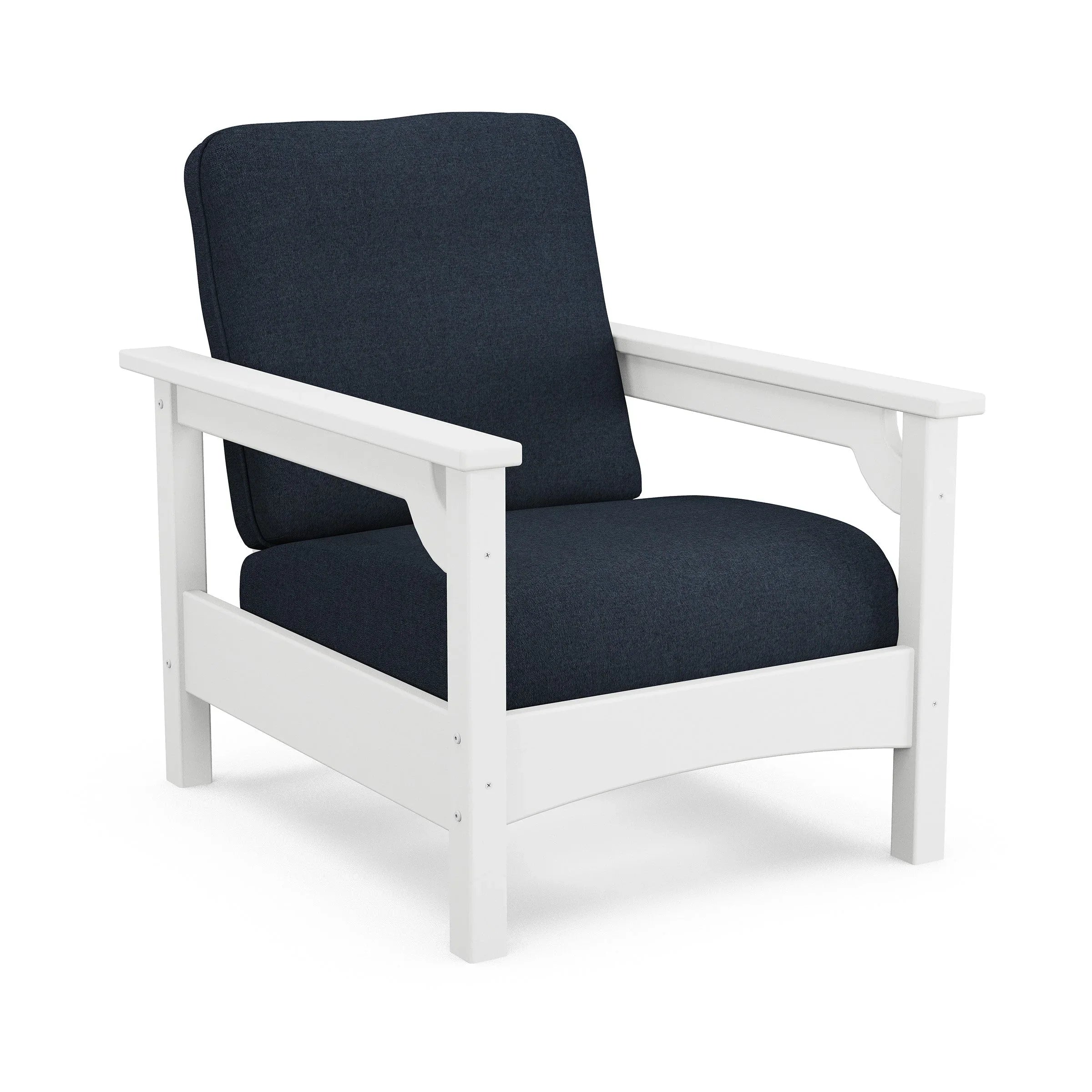 POLYWOOD Club Deep Seating Club Chair - White