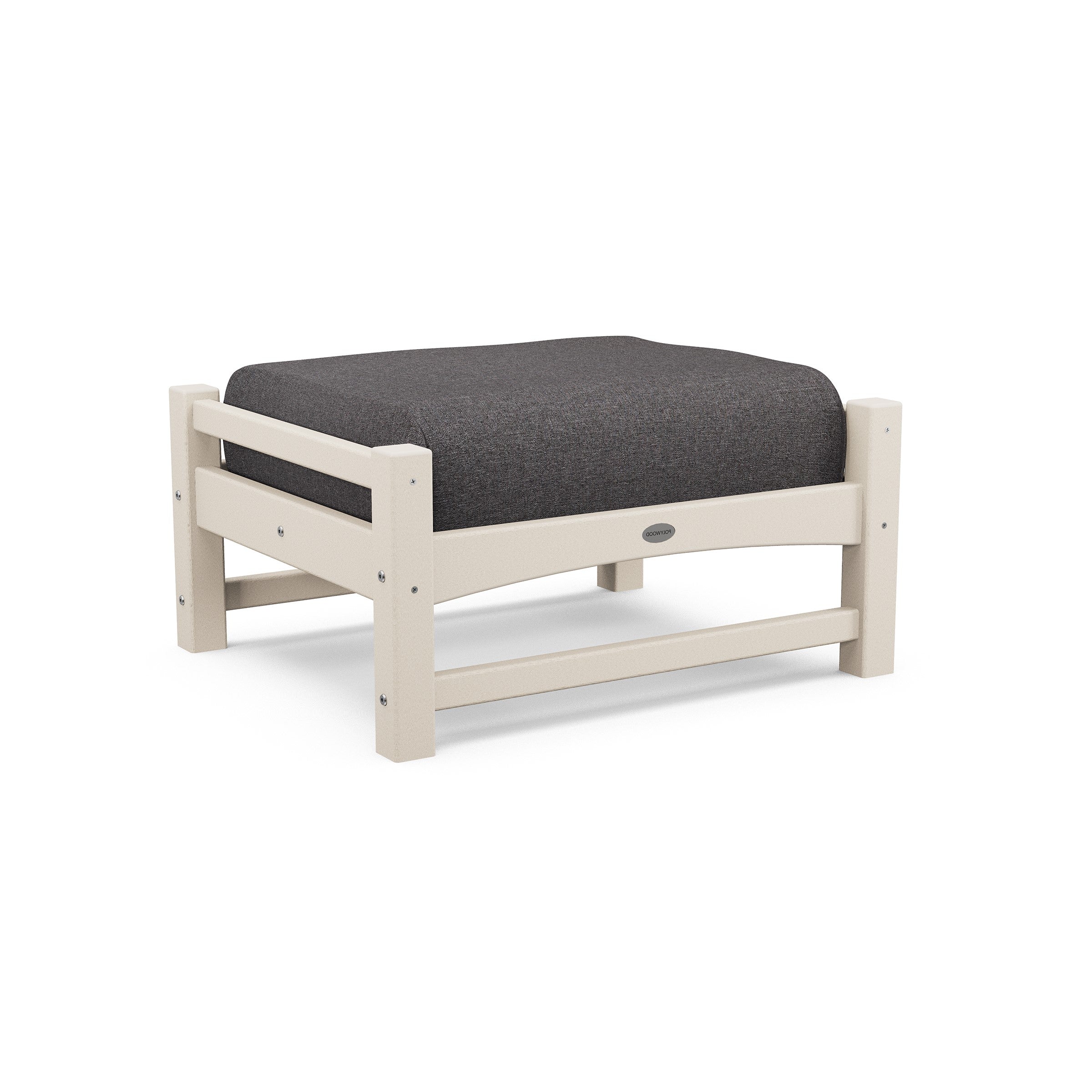 POLYWOOD Club Deep Seating Ottoman - Sand