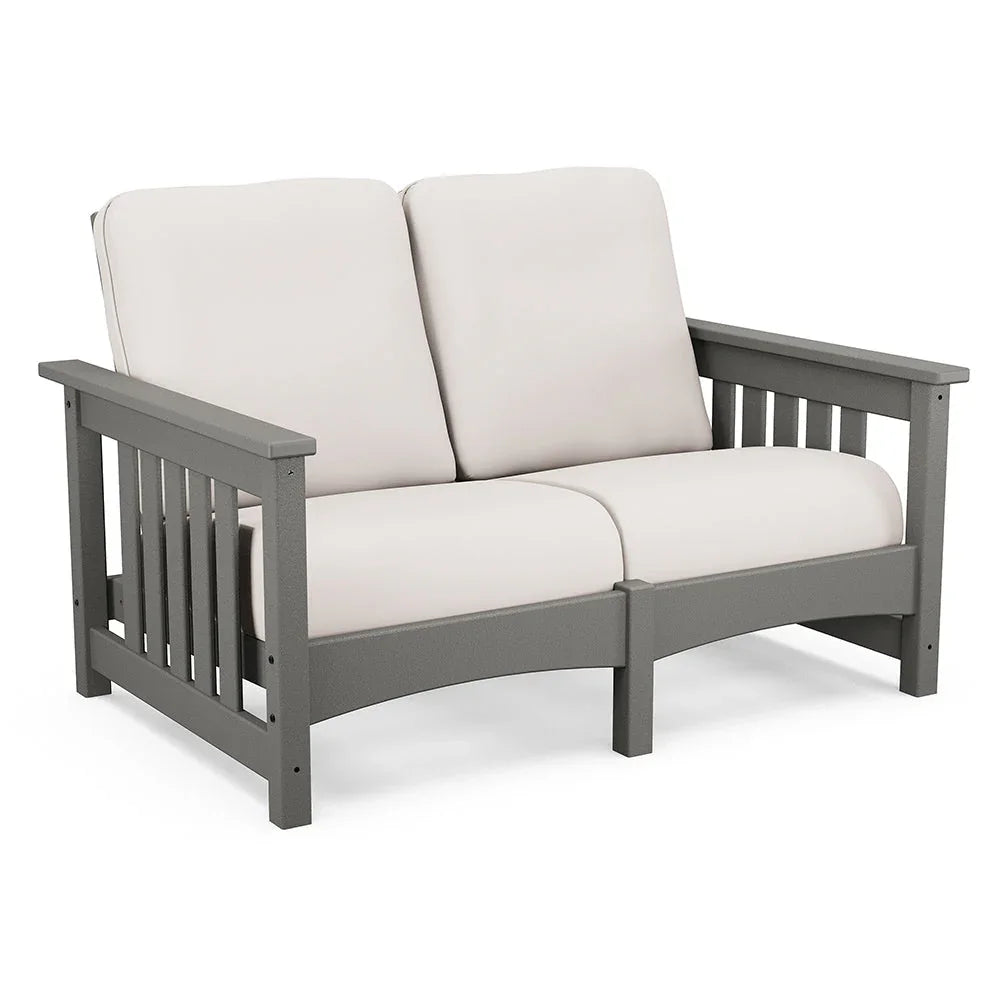 Mission Deep Seating Loveseat Settee - Slate Grey