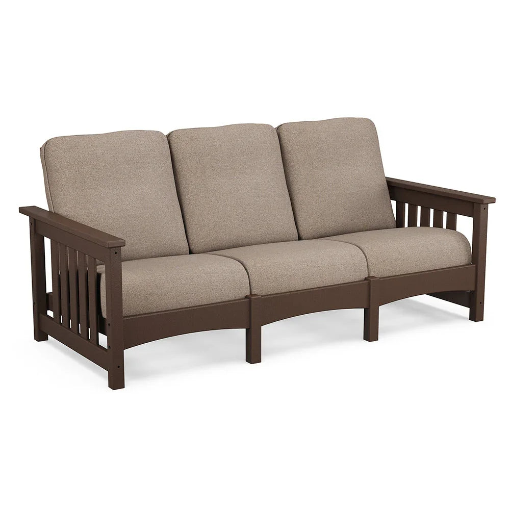 Mission Deep Seating Sofa - Mahogany
