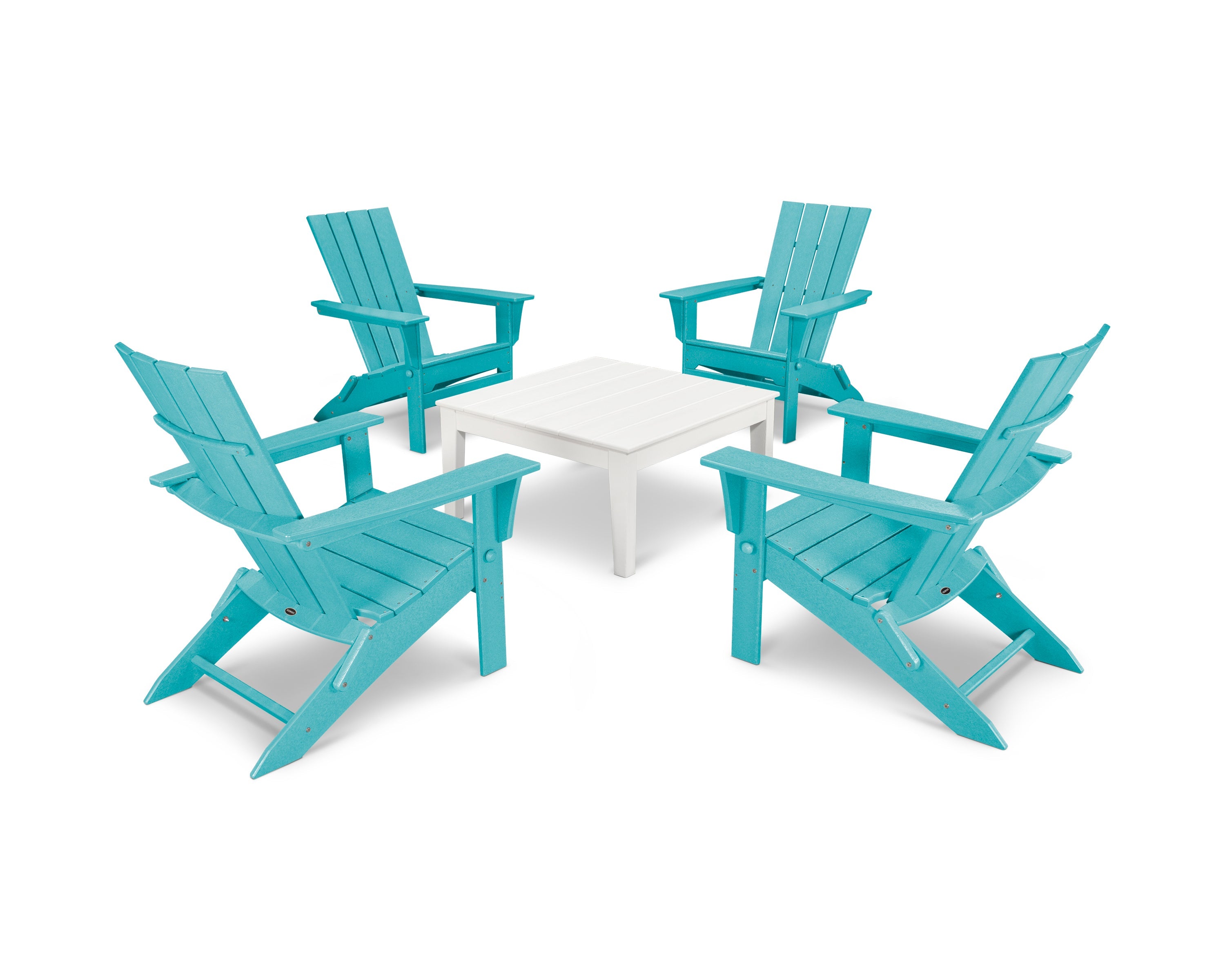 Quattro Folding Chair 5-Piece Conversation Set 7