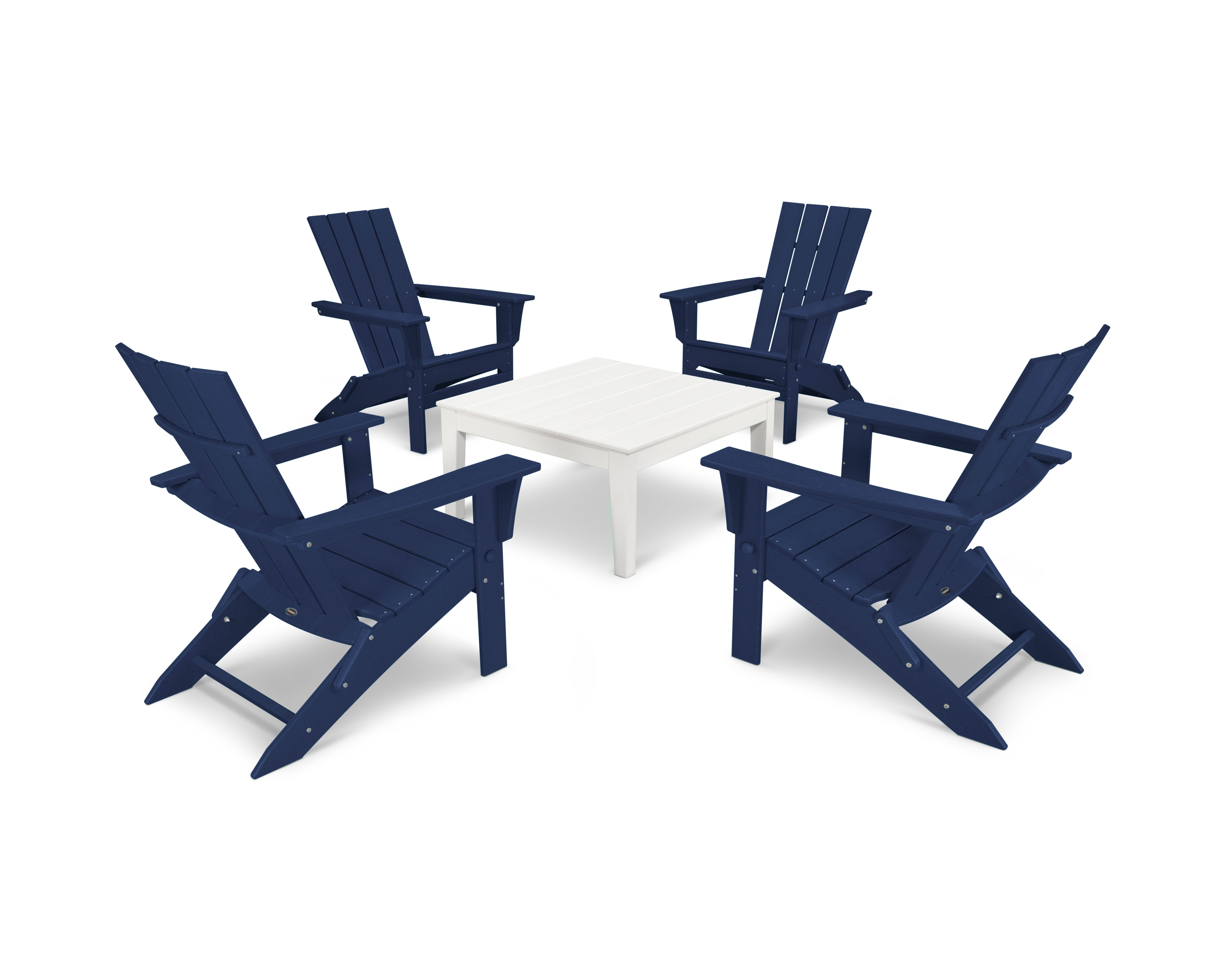 Quattro Folding Chair 5-Piece Conversation Set 10