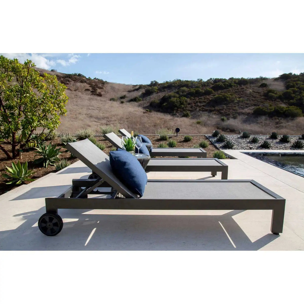 Redondo Aluminum Sling Adjustable Chaise Lounge SW3801-9 by Sunset West 3