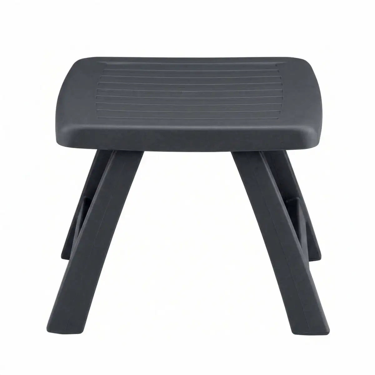 Roma Polymer Resin Side Table / Ottoman, Anthracite