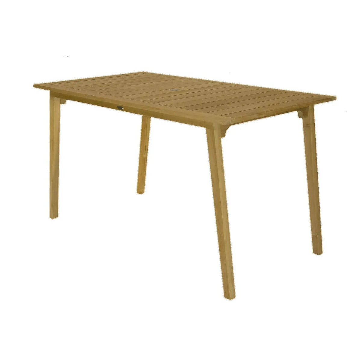 Royal Teak Admiral 40" x 70" Rectangular Bar Table with Umbrella Hole 2