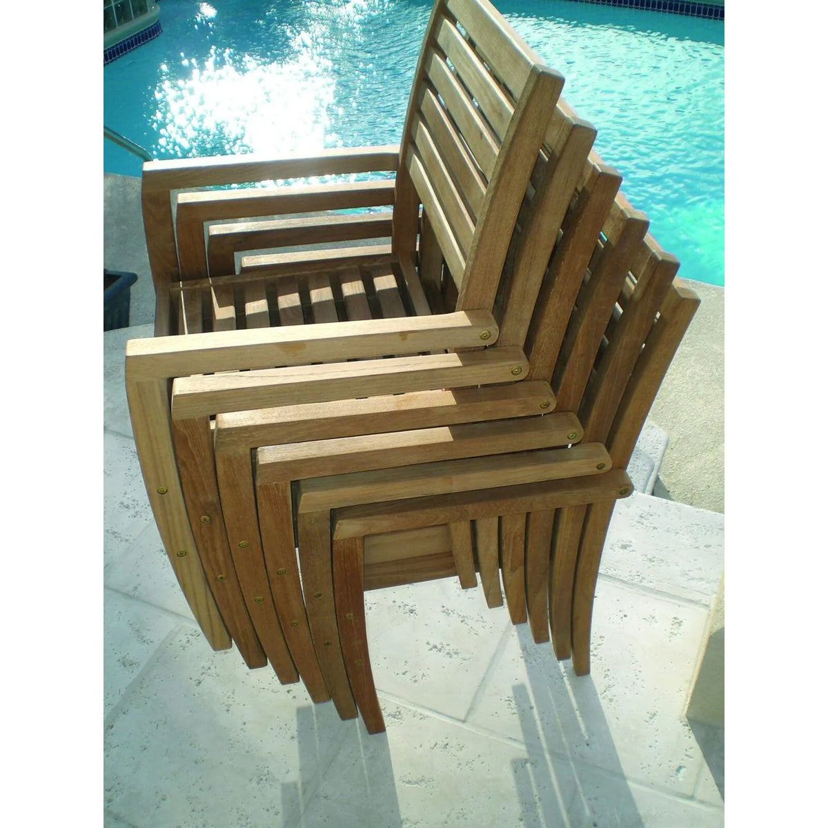 Royal Teak Avant Stackable Dining Arm Chair 4