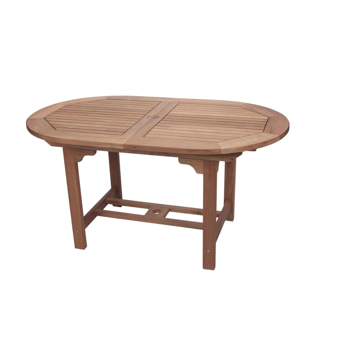 Family 35" x 60-78" Oval Extension Table with Umbrella Hole 1